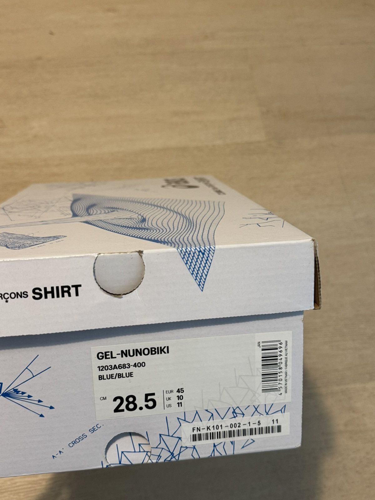 Asics × Comme des Garcons GEL-NUNOBIKI Size US 11 / EU 44 - 9 Thumbnail