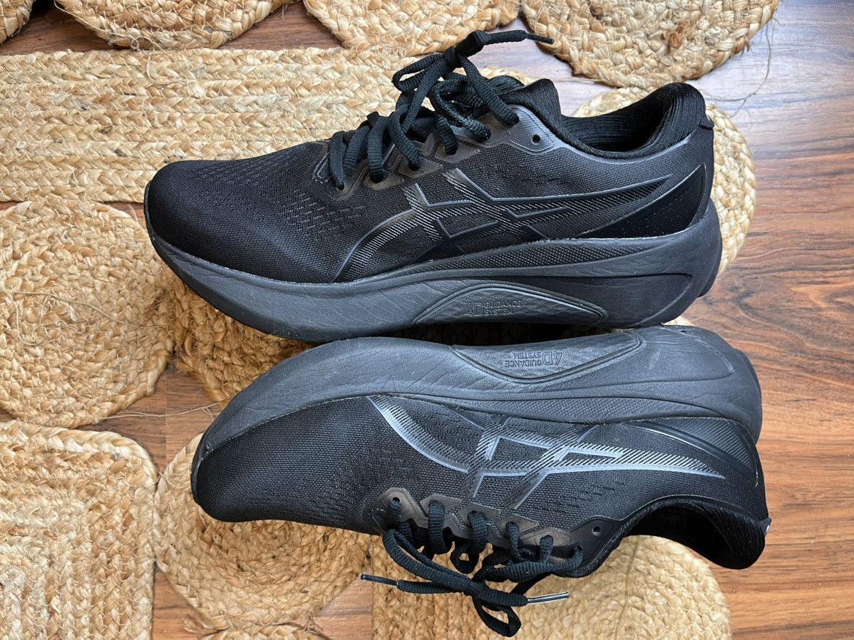 Asics × Japanese Brand Asics Gel- Kayano 30 smart all black runners cushion kiko Size US 10.5 / EU 43-44 - 3 Thumbnail