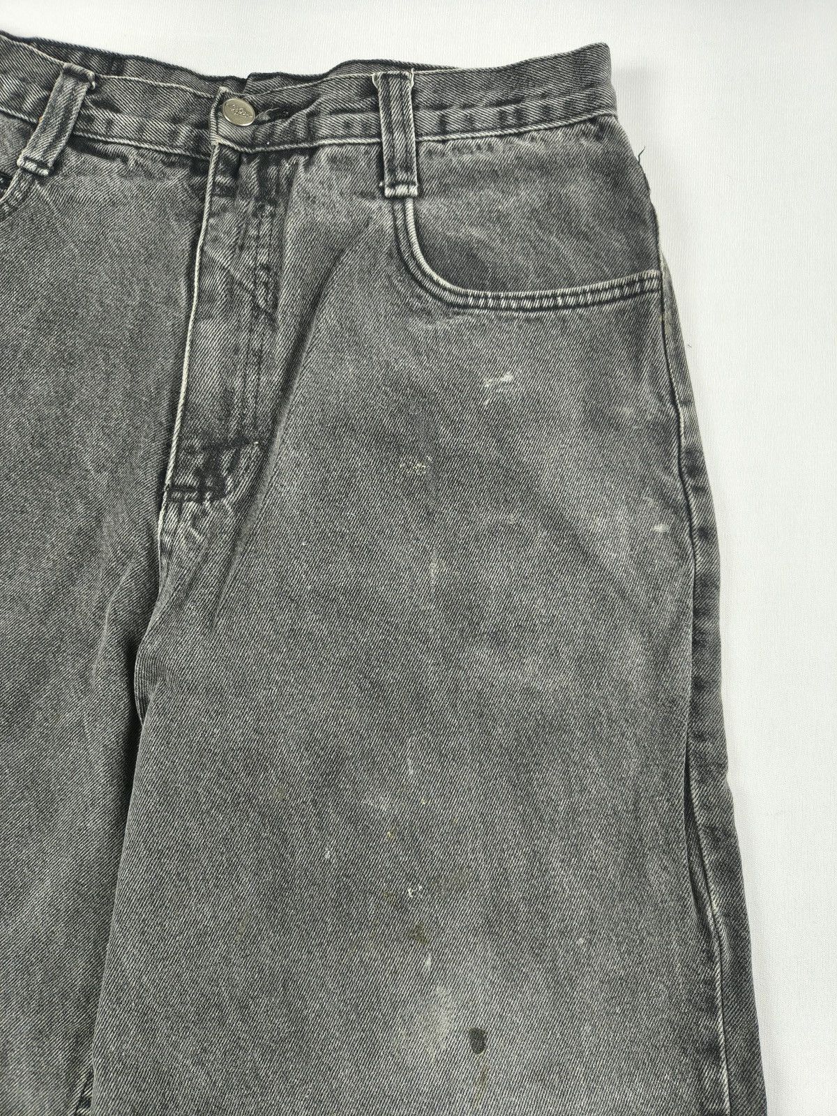 Southpole Garment Stage Y2K Grunge Religious Graphic Grey Jeans (044) Size US 32 / EU 48 - 9 Thumbnail