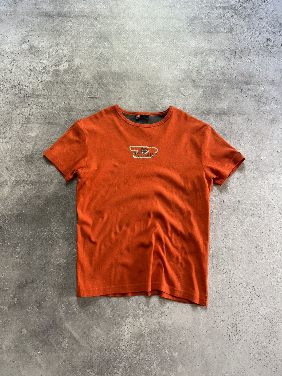Diesel × Vintage Vintage Y2K Diesel Orange Opium T-Shirt Size US XL / EU 56 / 4 - 1 Thumbnail