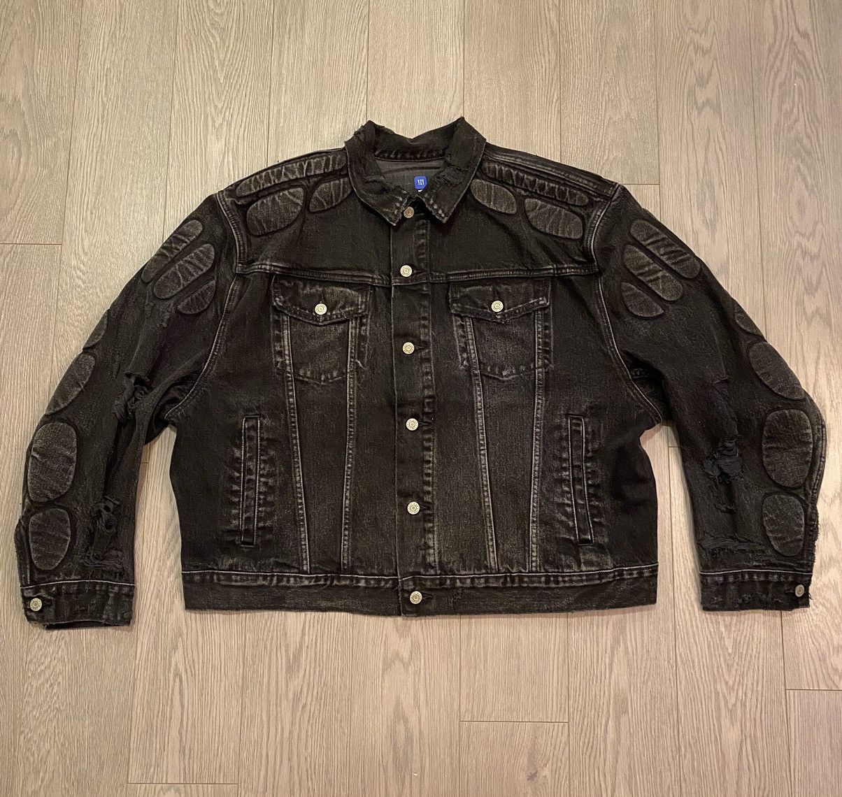 YEEZY GAP BALENCIAGA DENIM JACKET BLACK 大人気定番商品 