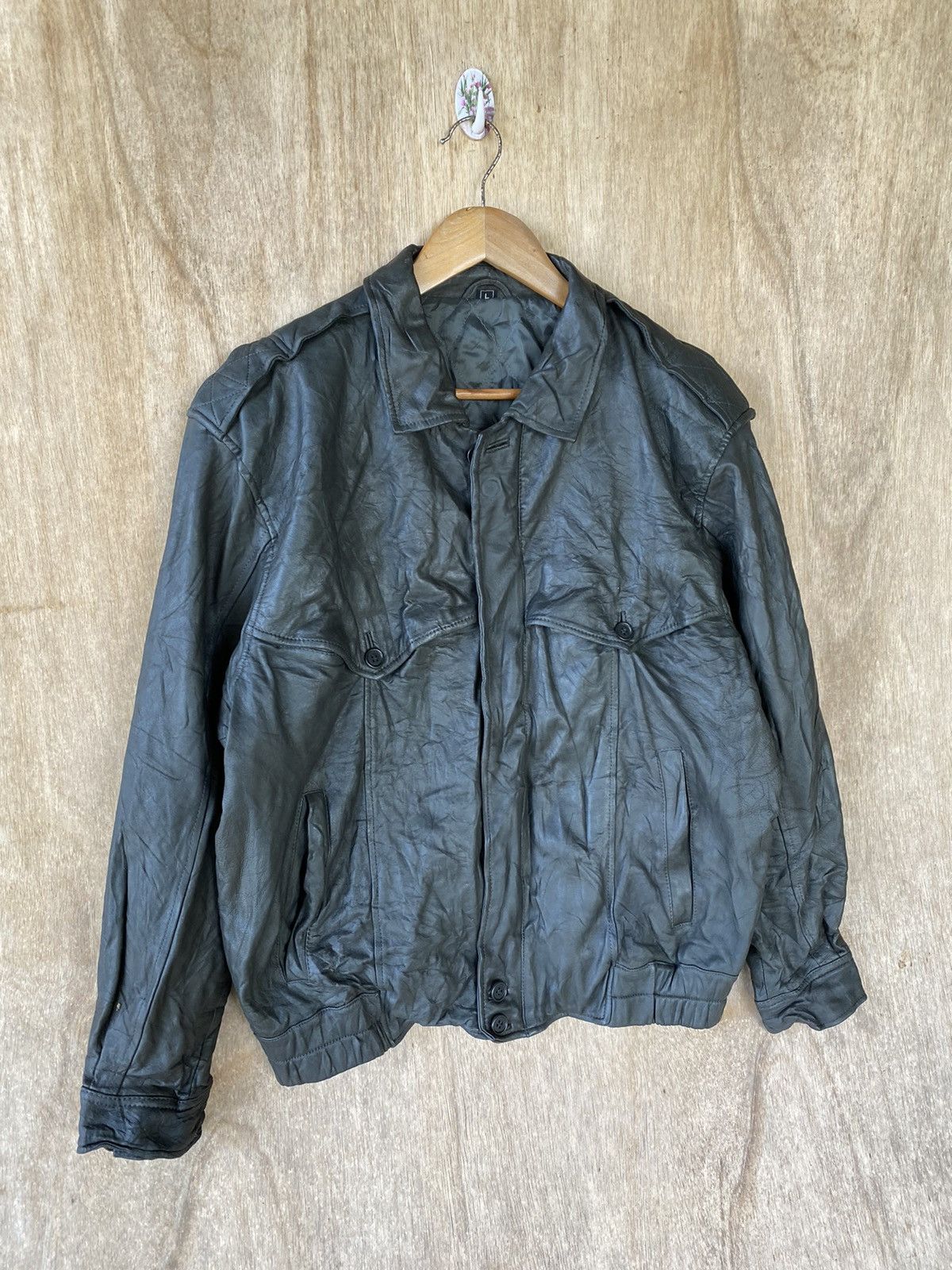 Vintage 👘SALE👘JUBIAN TOKYO FUR VINTAGE LEATHER JACKET Size US M / EU 48-50 / 2 - 3 Thumbnail