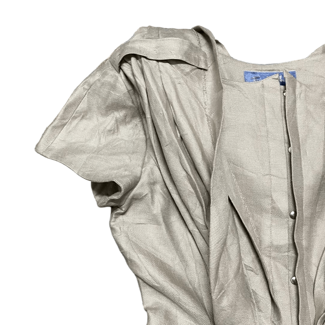 Thierry Mugler Vintage 90's Thierry Mugler Jacket Short Sleeve Linen 100% Size S / US 4 / IT 40 - 7 Thumbnail