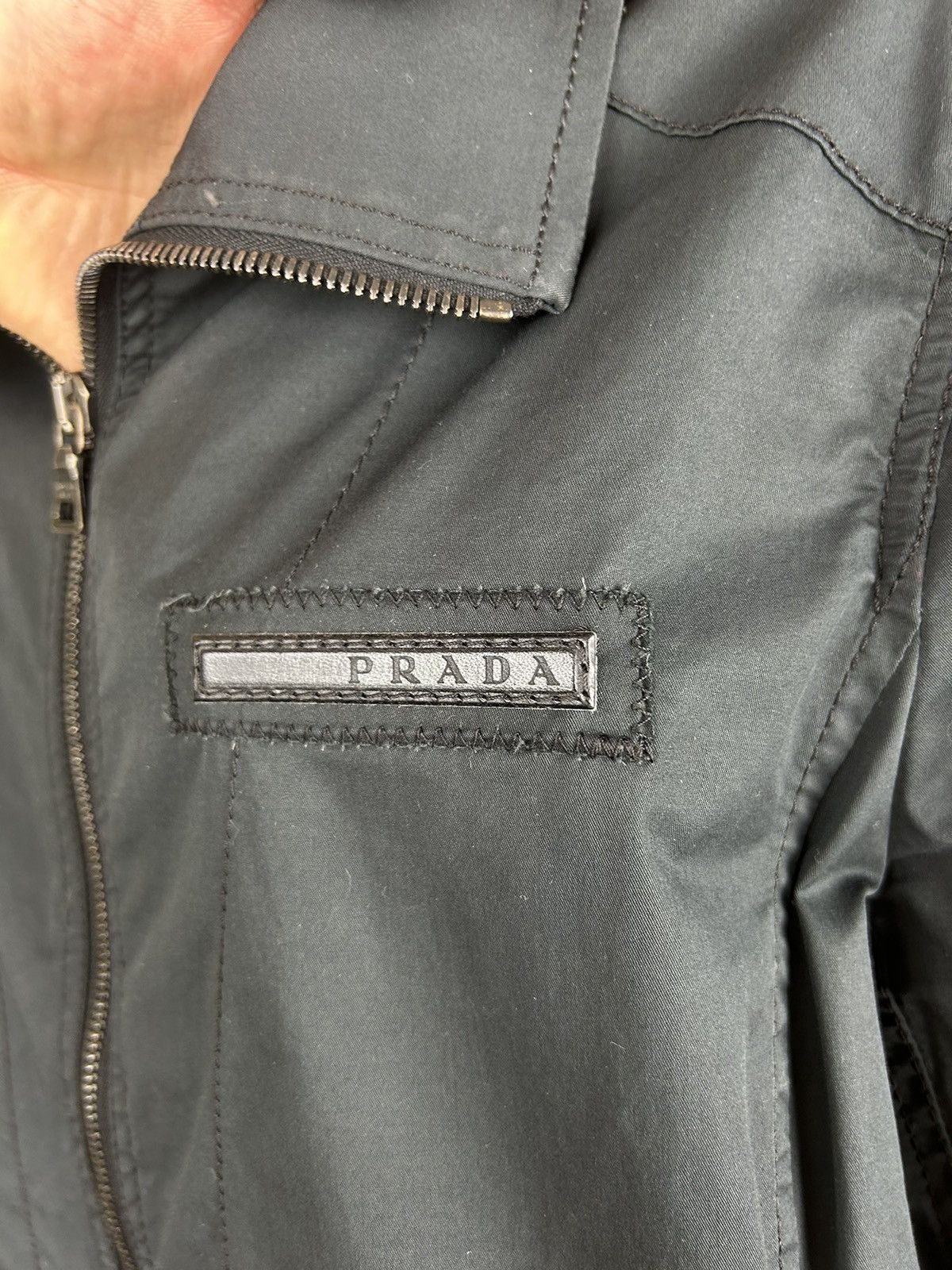Prada PRADA Sport Gray Nylon Jacket Vintage 90s 00s Size M / US 6-8 / IT 42-44 - 4 Thumbnail