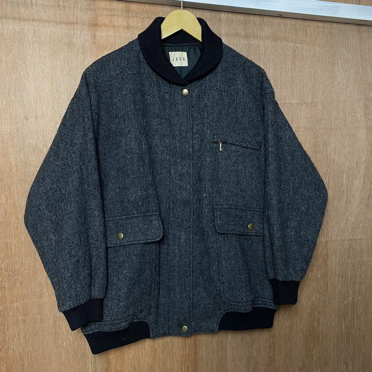 Designer × Japanese Brand Java Wool Jackets Unique Collar Size US L / EU 52-54 / 3 - 3 Thumbnail