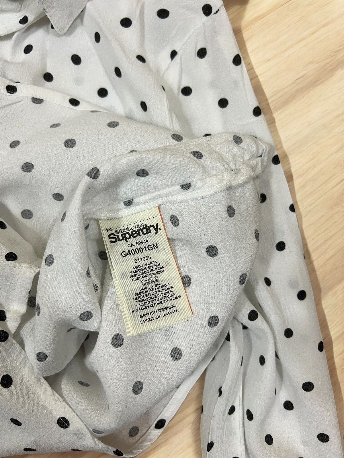 Superdry Superdry Polkadot Viscose Shirt Size S Size S / US 4 / IT 40 - 6 Thumbnail