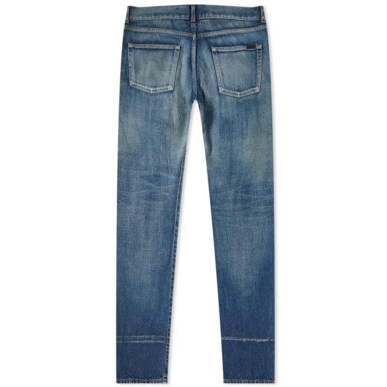 Saint Laurent Paris o1bcso1str1124 Slim Fit Jeans in Blue Size US 34 / EU 50 - 2 Thumbnail
