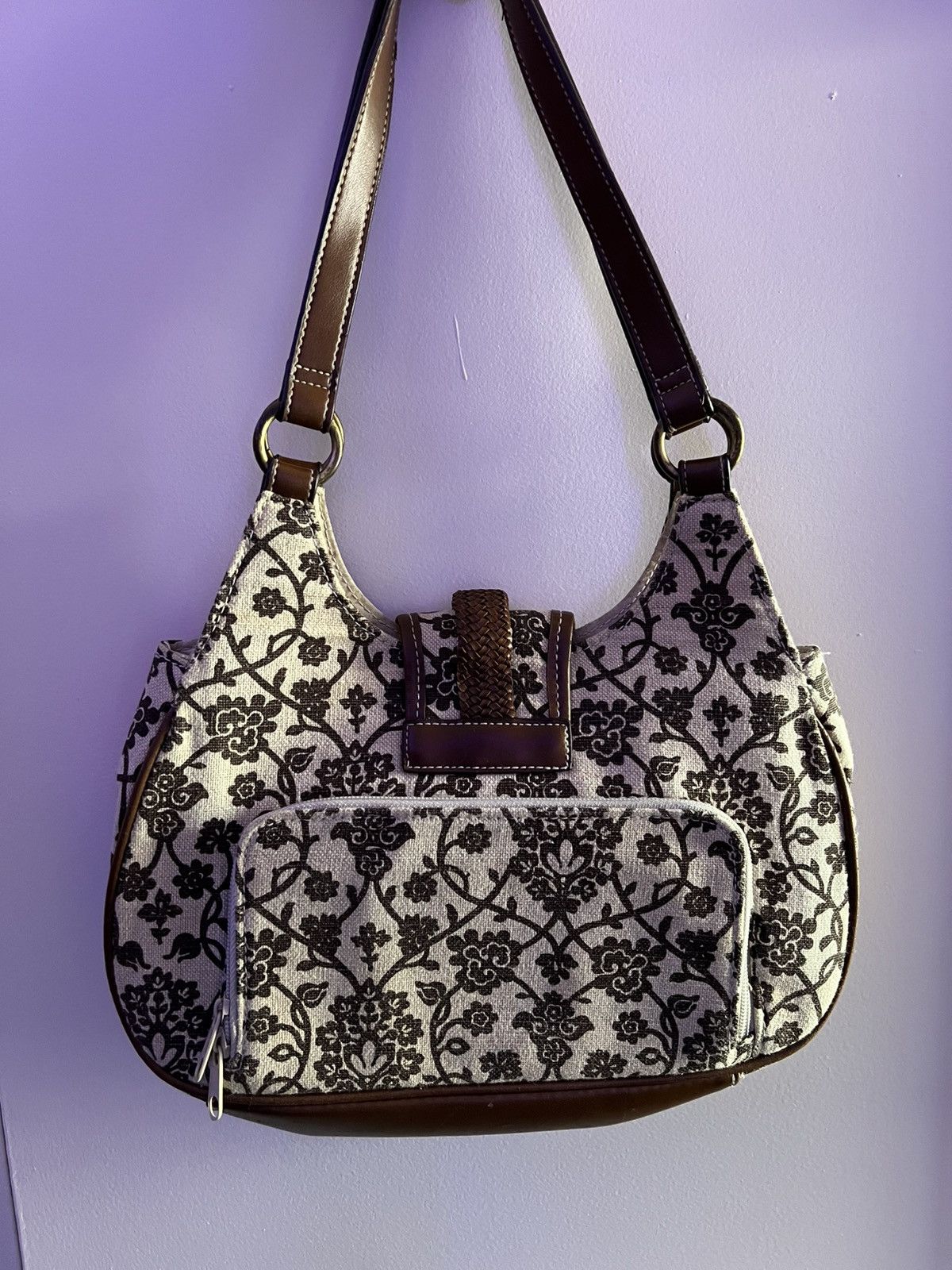 Japanese Brand × Vintage cute vintage y2k brown and cream bag Size ONE SIZE - 2 Thumbnail
