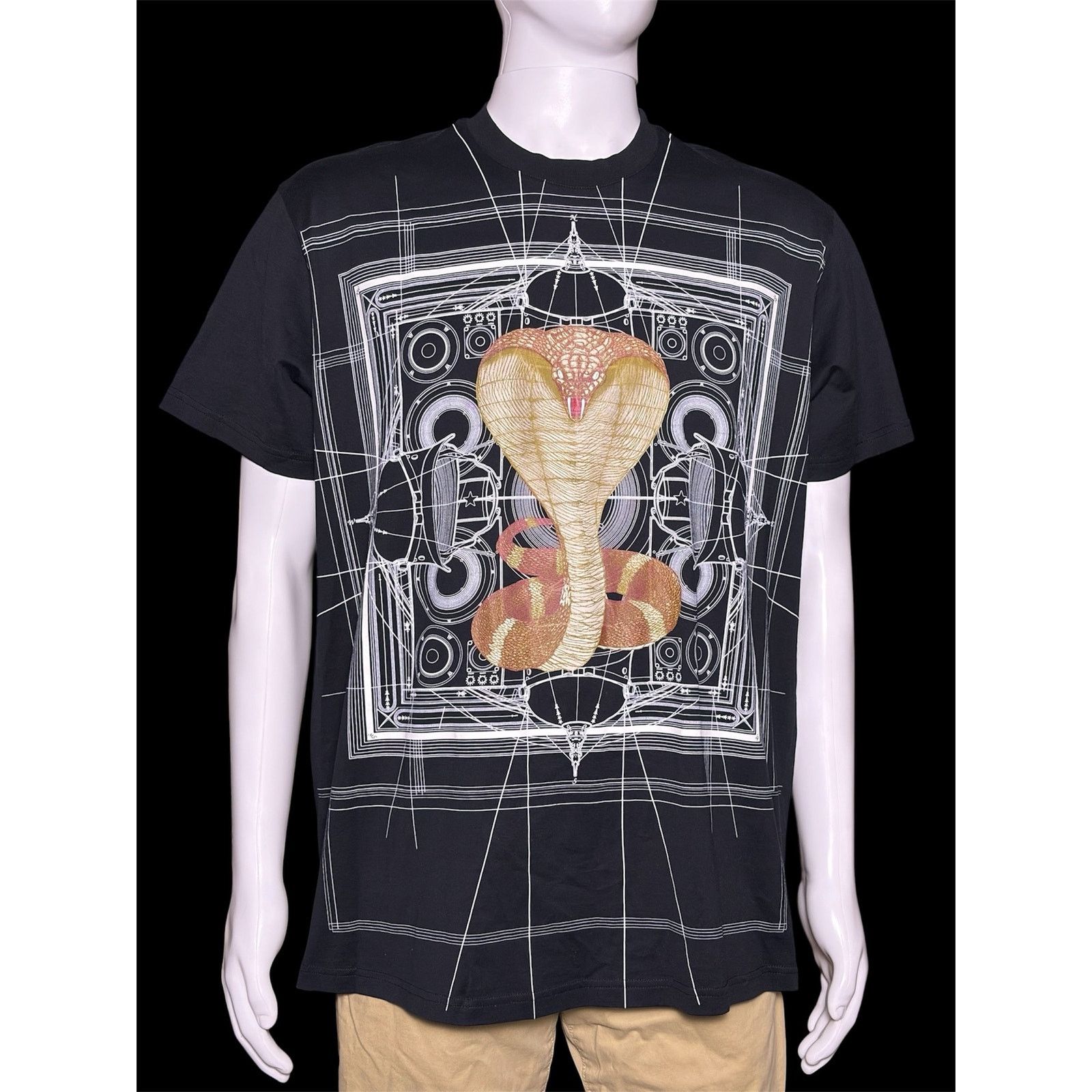Givenchy Givenchy Paris SS2016 Riccardo Tisci Black Cobra Shirt Small Size US S / EU 44-46 / 1 - 1 Thumbnail