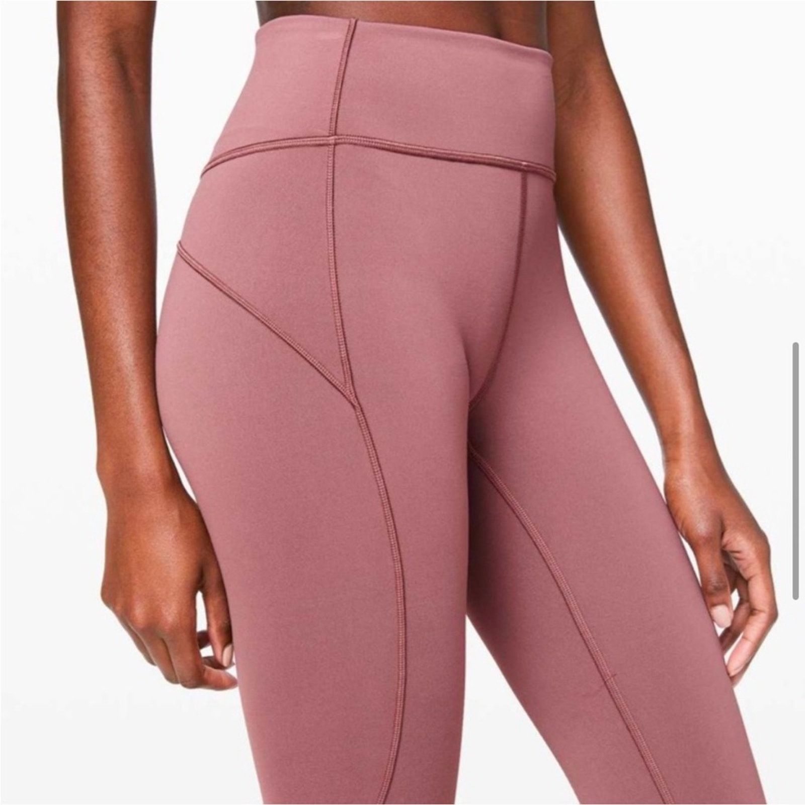 Lululemon 112 - Lululemon Size 2 Mauve Pink- In Movement Tight 25" Size 26" / US 2 / IT 38 - 5 Thumbnail