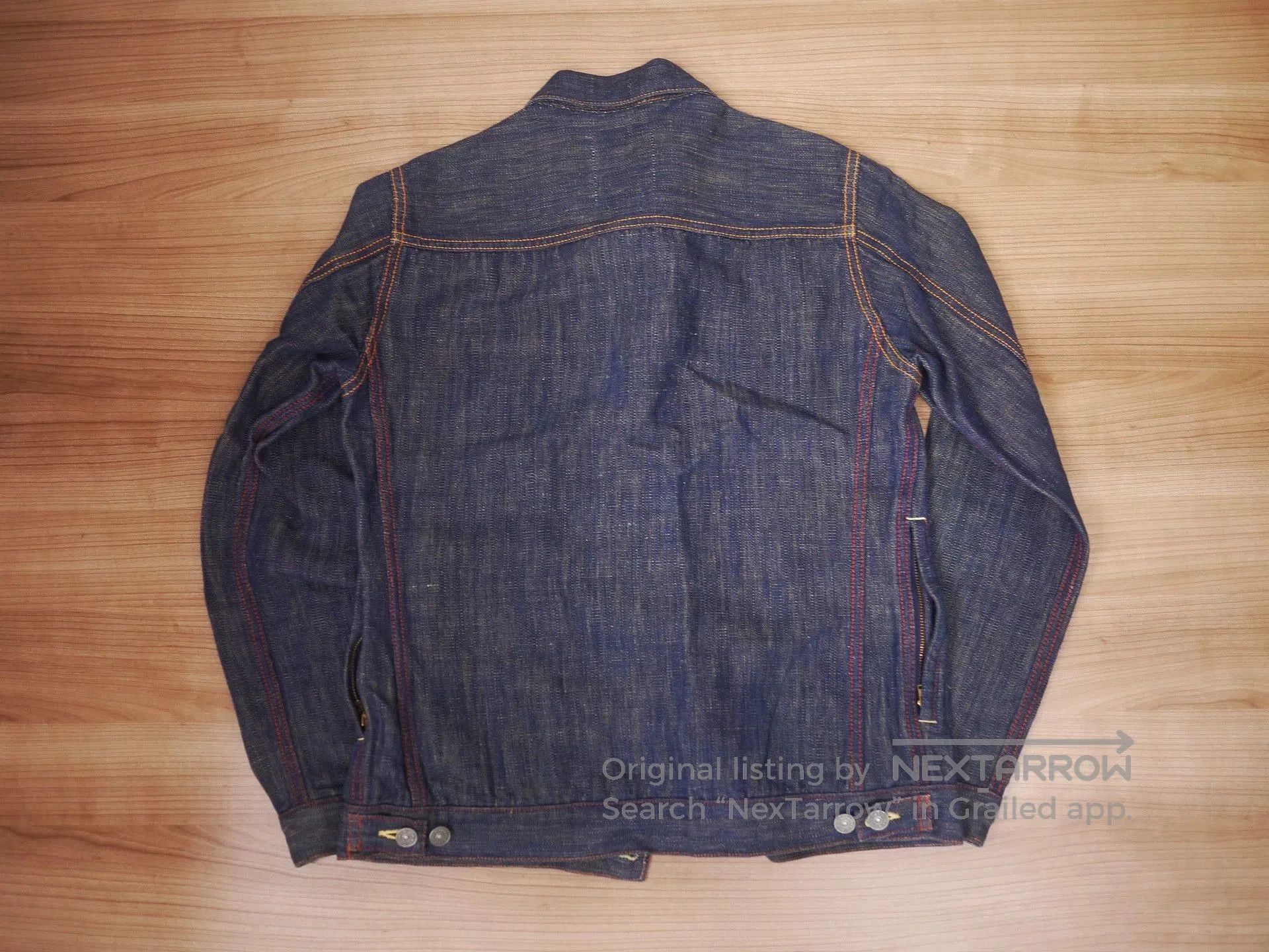 Visvim Blue Denim Jacket with Contrast Stitching - Size S. Size US S / EU 44-46 / 1 - 7 Thumbnail