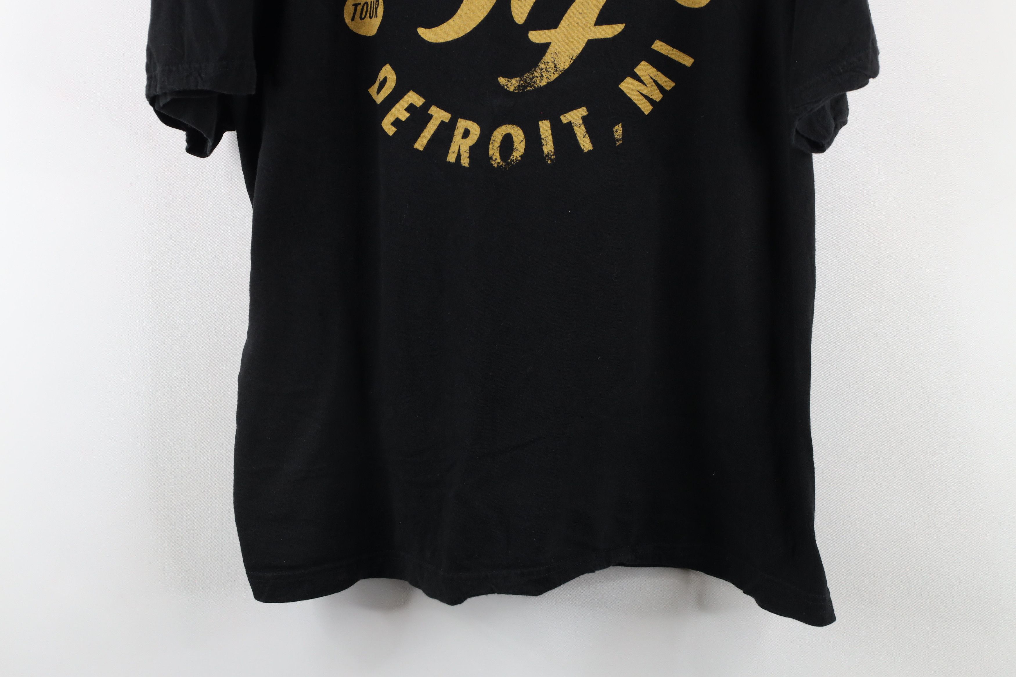 Vintage Y2K 2011 Palace Detroit Tour Foo Fighters Band T-Shirt Black Size US XL / EU 56 / 4 - 3 Thumbnail