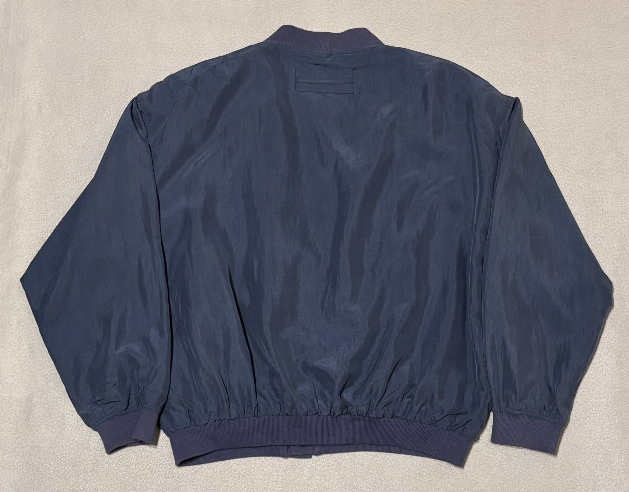 Paul & Shark Paul Shark Bomber Jacket 100% Silk Navy Large Size US L / EU 52-54 / 3 - 11 Thumbnail