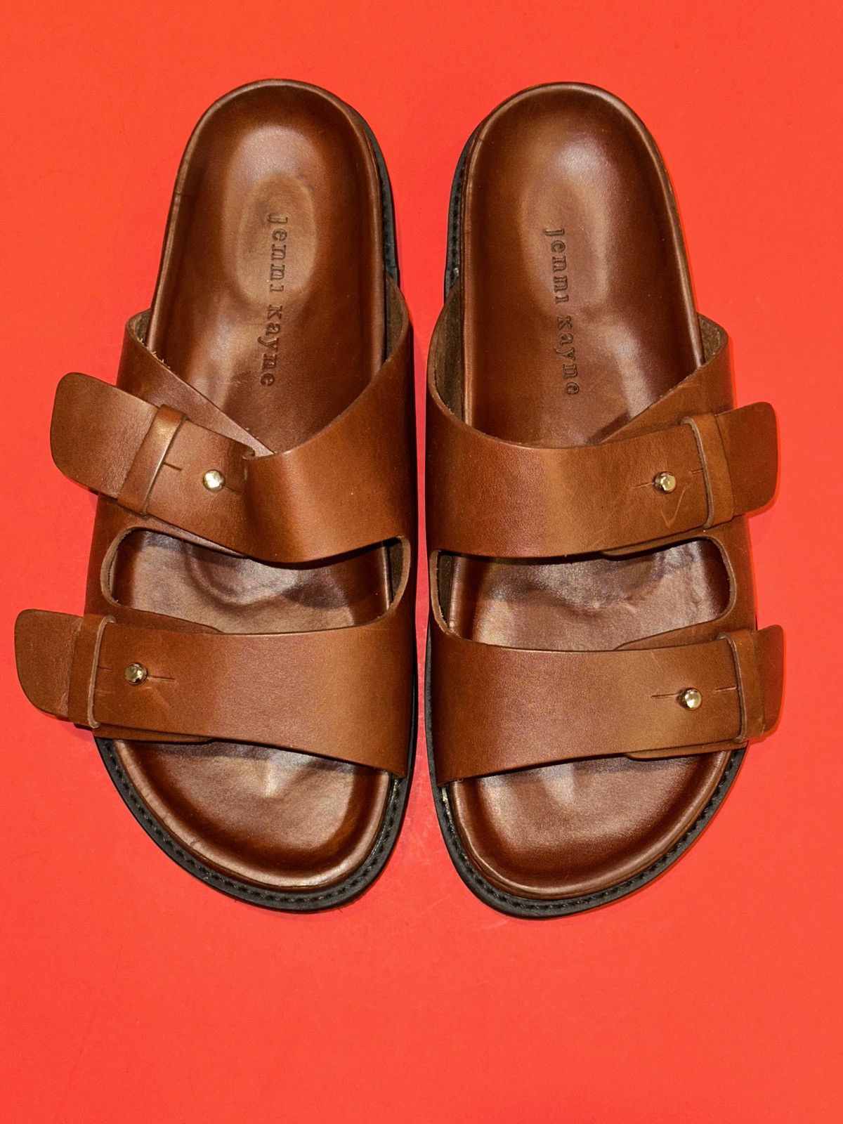 Other Jenni Kayne Hutton Slide Veg Tan Leather Sandal EU 39 US 9 Size US 8.5 / IT 38.5 - 1 Thumbnail
