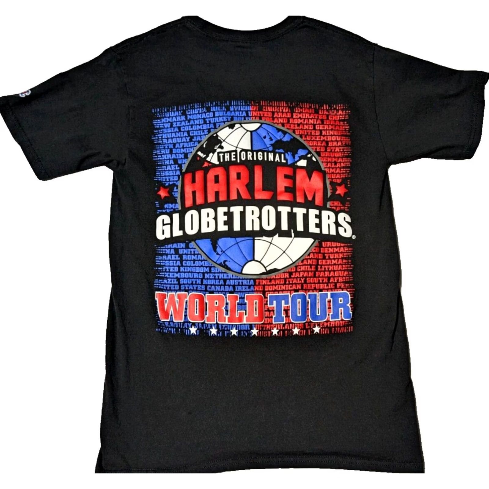 Champion Champion Harlem Globetrotters World Tour Double-Sided Men Small Black T-Shirt Size US S / EU 44-46 / 1 - 3 Thumbnail