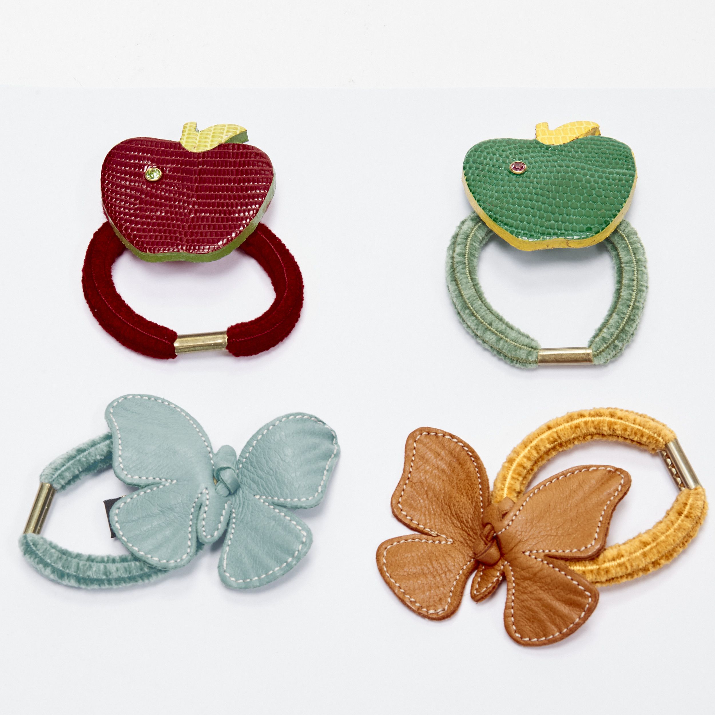 Other rare ALEXANDRE DE PARIS Alexander Zouari LOT OF 4 leather apple butterfly tie Size ONE SIZE - 1 Thumbnail