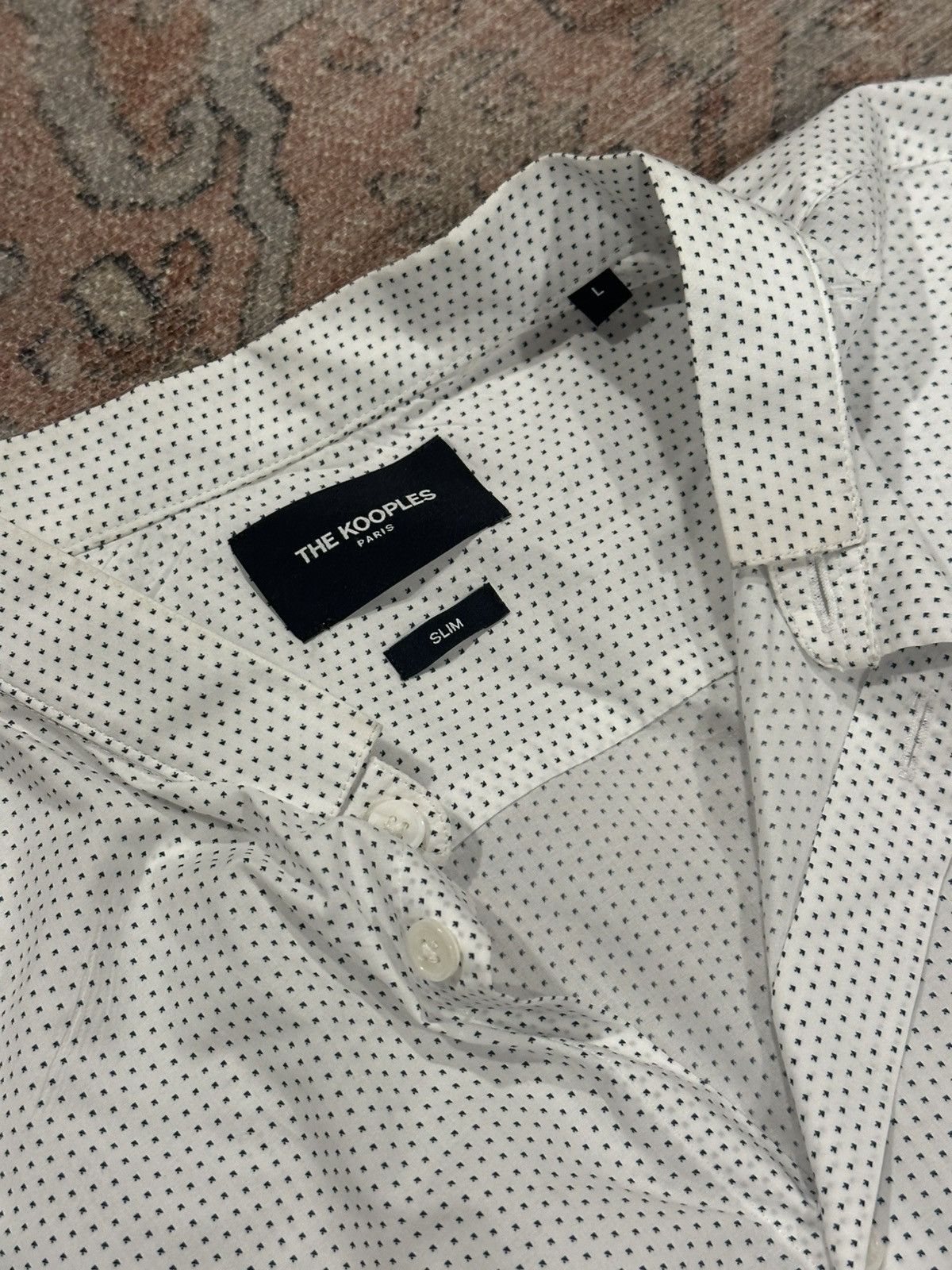 The Kooples The Kooples White Button Up Shirt Size US L / EU 52-54 / 3 - 2 Thumbnail