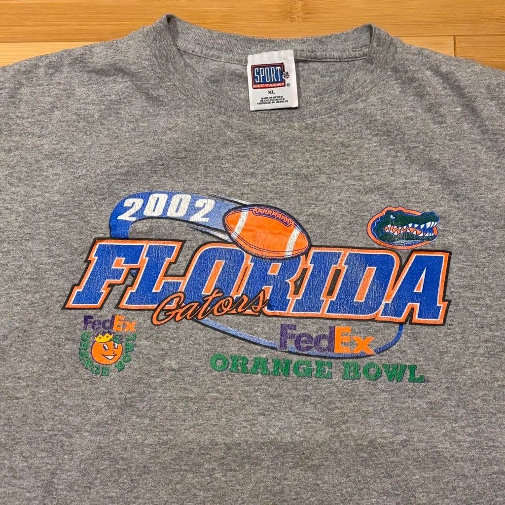 Gildan Vintage Sport-Tek Florida Gators 2002 Orange Bowl T-Shirt Size US XL / EU 56 / 4 - 1 Thumbnail
