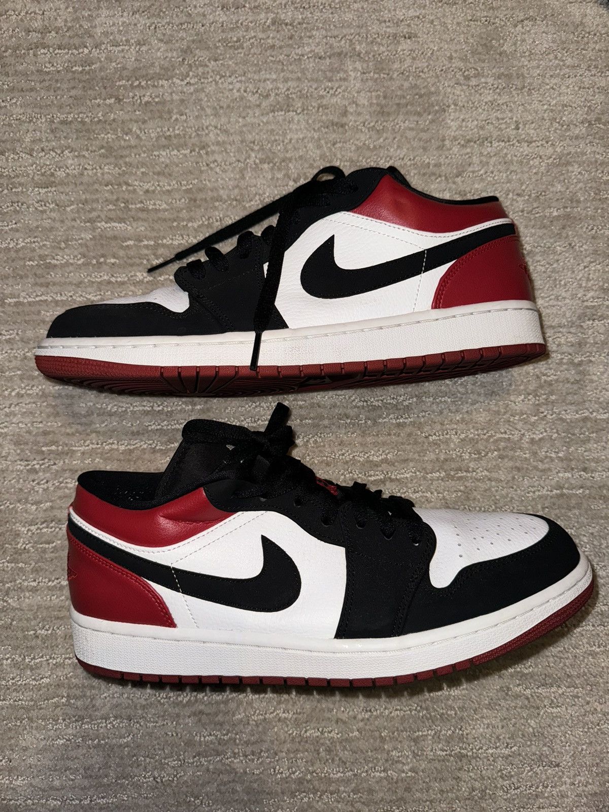 Jordan Brand × Nike Nike Jordan 1 low Black Toe Size US 10 / EU 43 - 1 Thumbnail
