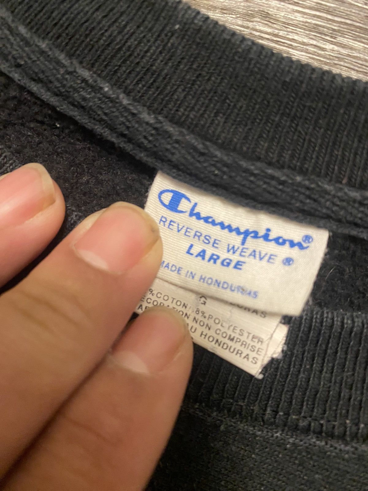 Champion × Vintage Vintage Champion (reverse weave) Big Logo Sweater Size US L / EU 52-54 / 3 - 4 Thumbnail