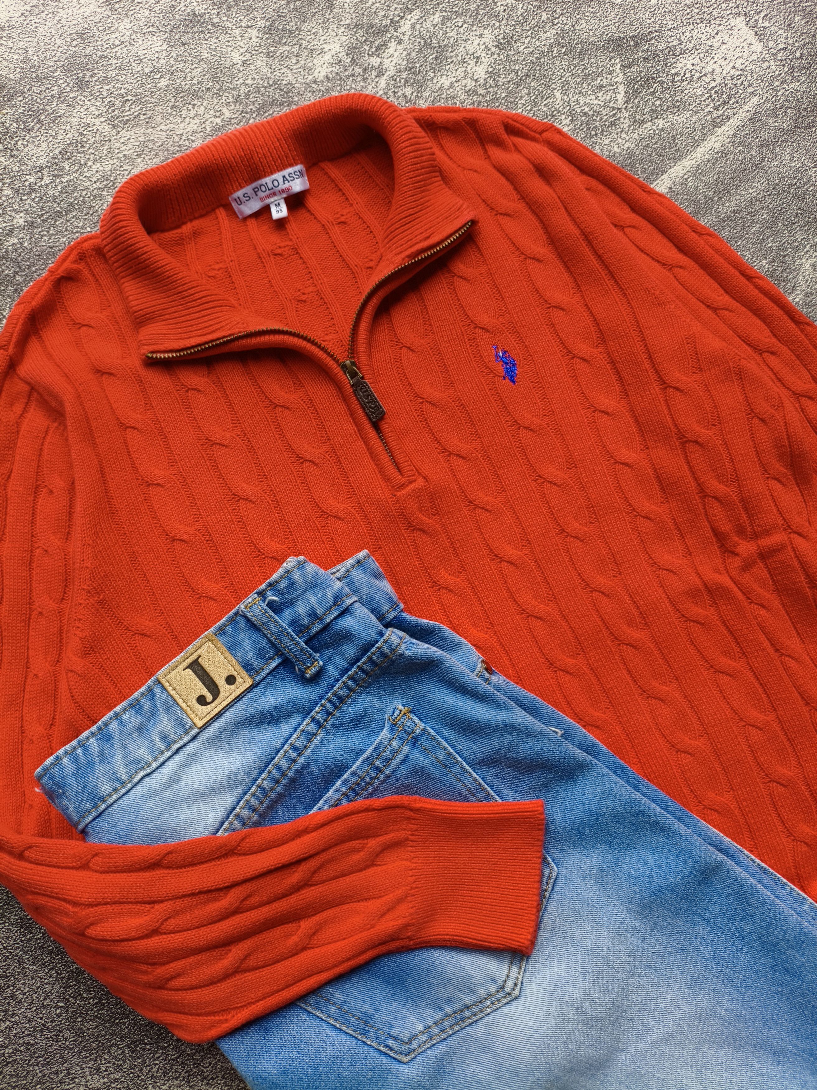 U.S. Polo Assn. Halfzip cable knit Size US M / EU 48-50 / 2 - 5 Thumbnail