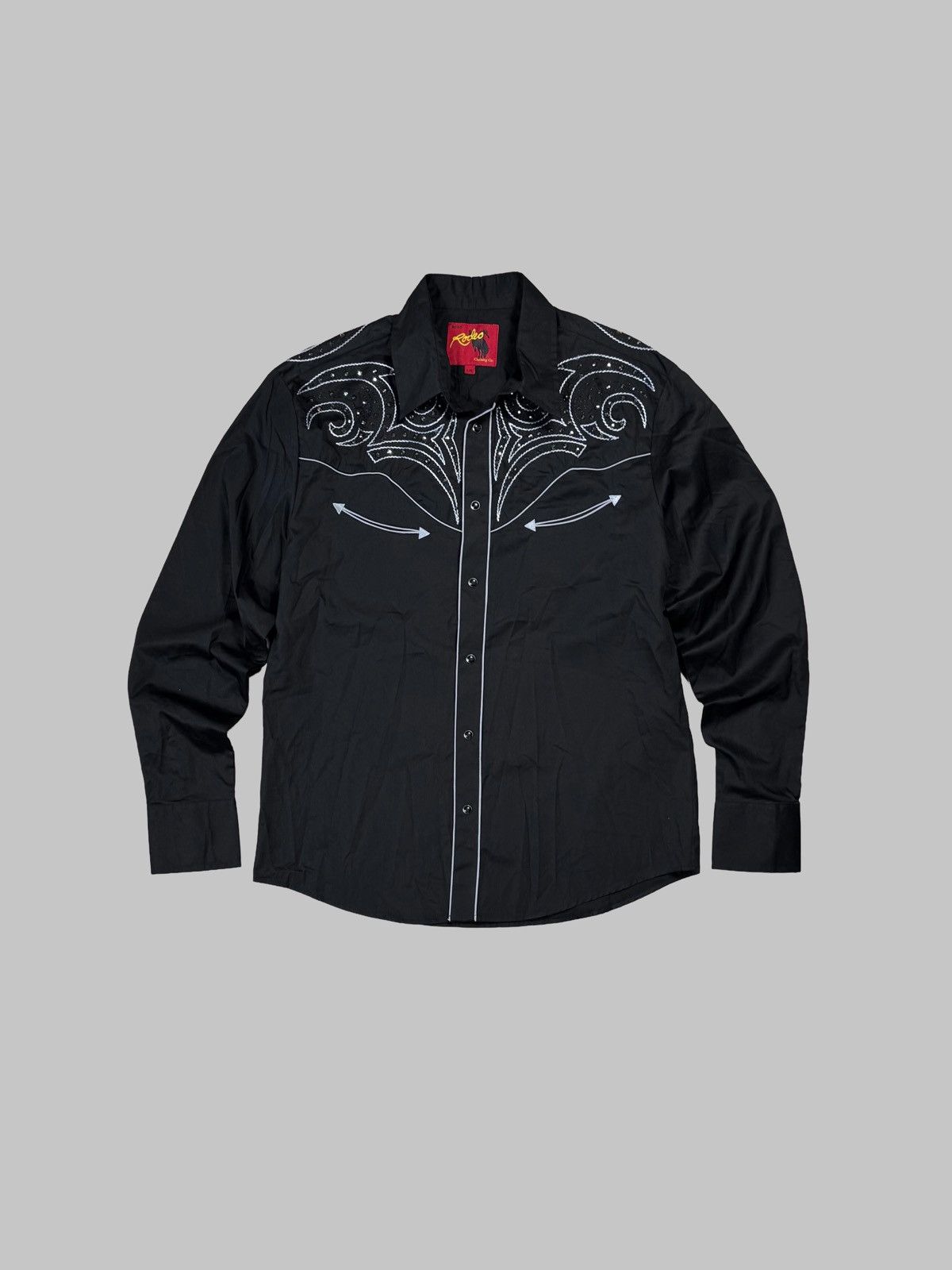 If Six Was Nine Rodeo Western Shirt Vintage 90s Bar C Ranchwear style USA Size US L / EU 52-54 / 3 - 1 Thumbnail