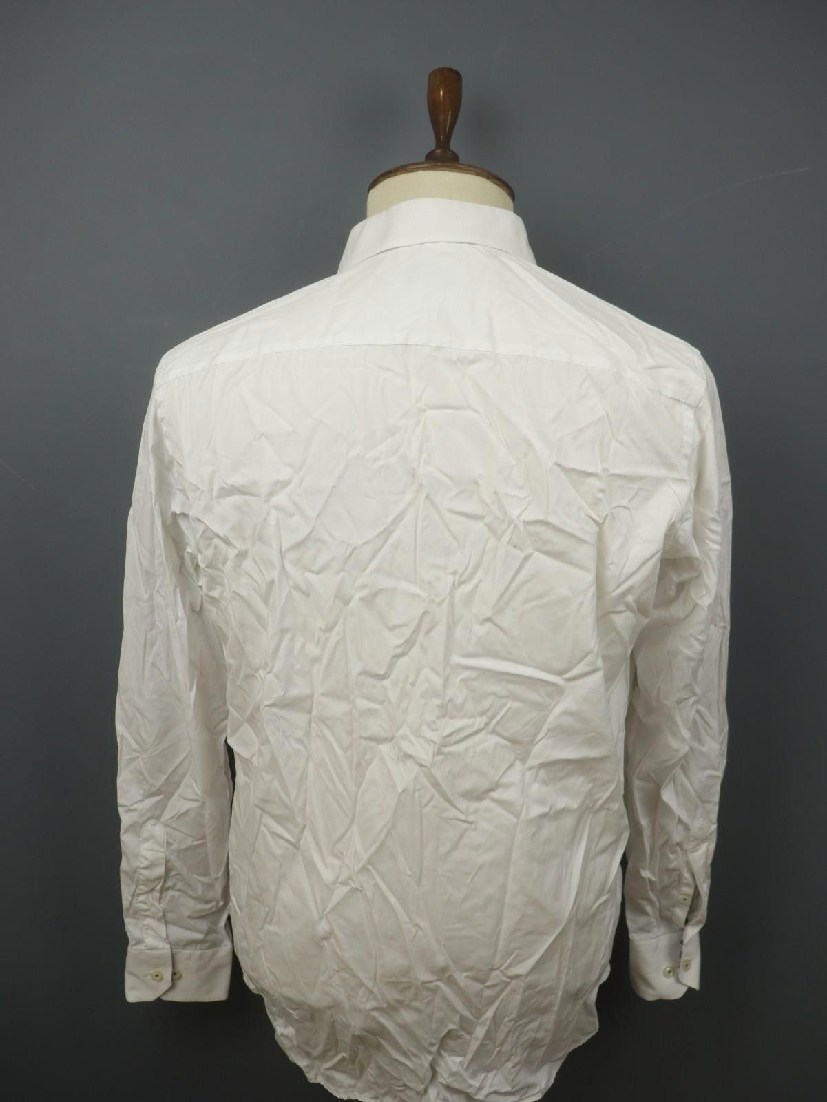 Eton Eton White 100% Cotton Collared Dress Shirt Size 42 Size 38R - 7 Thumbnail