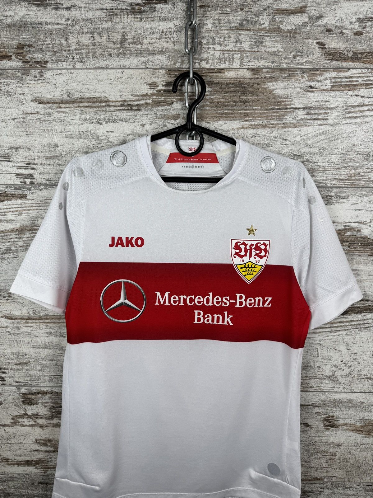 Vintage Vintage Jako VfB Stuttgart soccer jersey T-shirt home away Size US S / EU 44-46 / 1 - 2 Thumbnail
