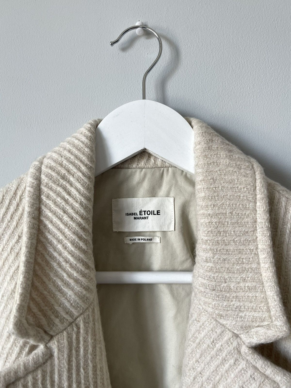 Isabel Marant Etoile Isabel Marant Etoile Gimi Wool Blend Tweed Cocoon Coat Size L / US 10 / IT 46 - 4 Thumbnail