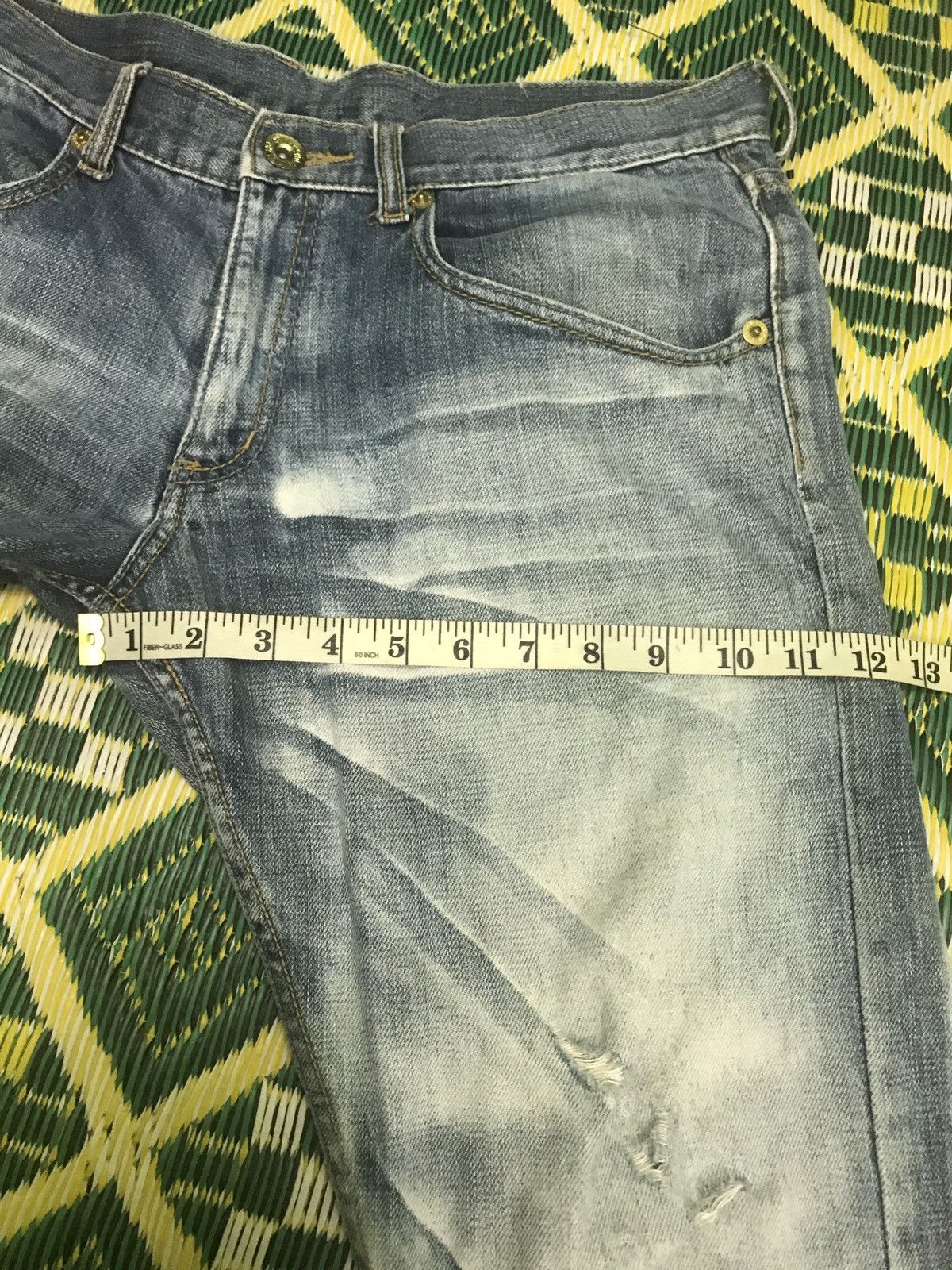 If Six Was Nine × Japanese Brand ‼️‼️distressed gold line APESTEIN very rare Size US 34 / EU 50 - 16 Thumbnail