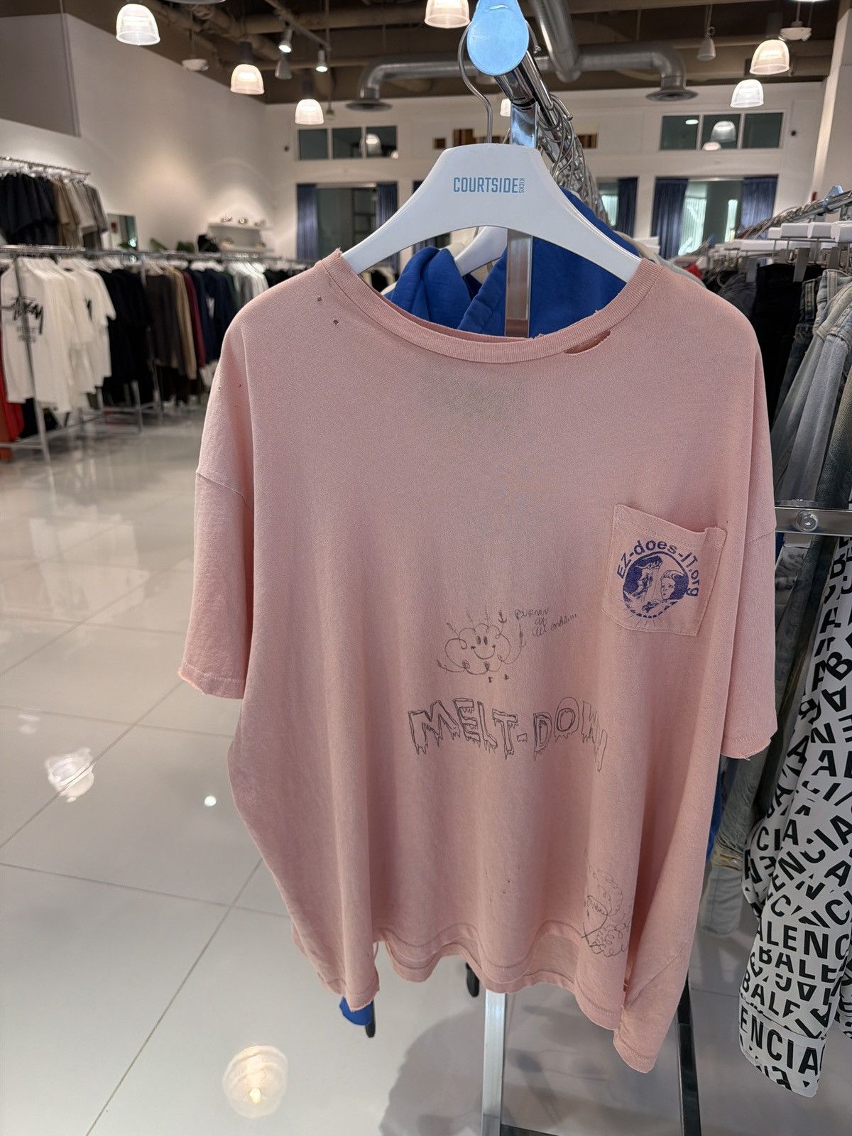Paly Hollywood Paly Hollywood Rehab Romance Salmon Pink Tee Size US XL / EU 56 / 4 - 1 Thumbnail