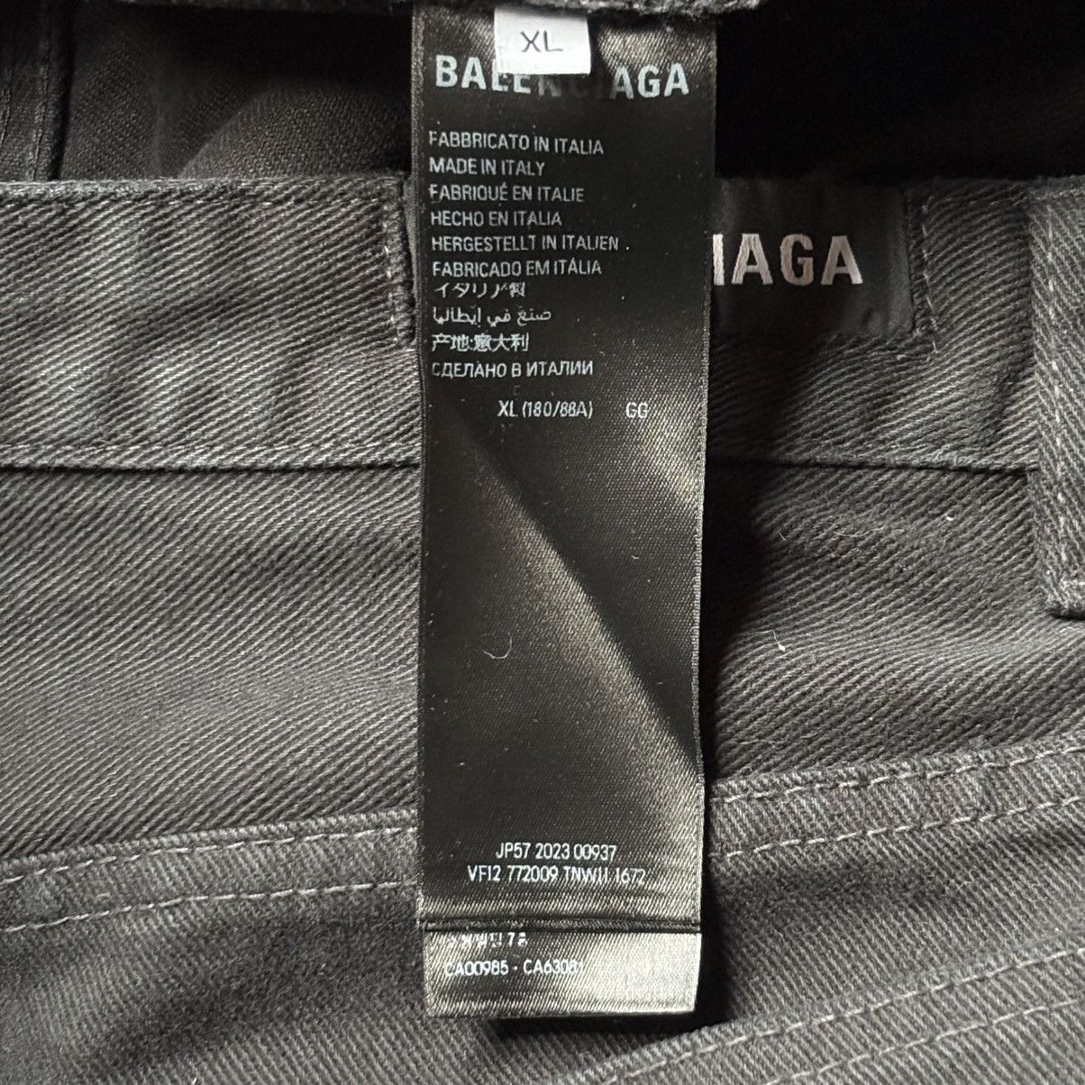 Balenciaga Balenciaga Black Wide Leg Flared Jeans Size XL Size US 31 - 6 Thumbnail