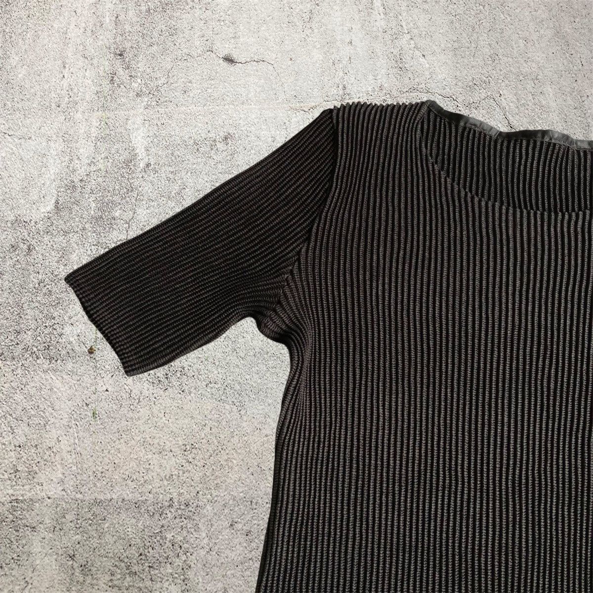 Japanese Brand 2000s Issey Miyake Specchio Pleats Architectural Midi Dress Size M / US 6-8 / IT 42-44 - 5 Thumbnail