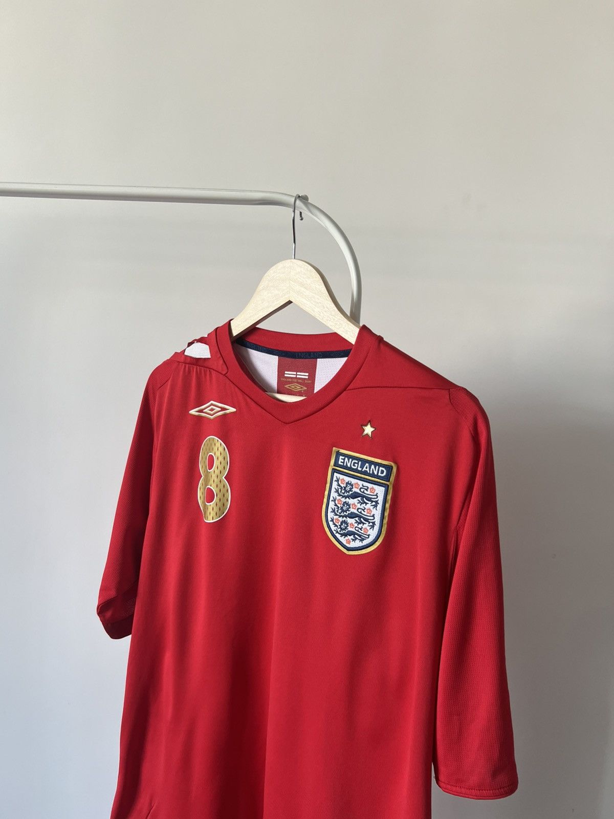 Umbro UMBRO ENGLAND Lampard #8 2006-2008 Away Soccer Jersey Shirt Size US L / EU 52-54 / 3 - 6 Thumbnail