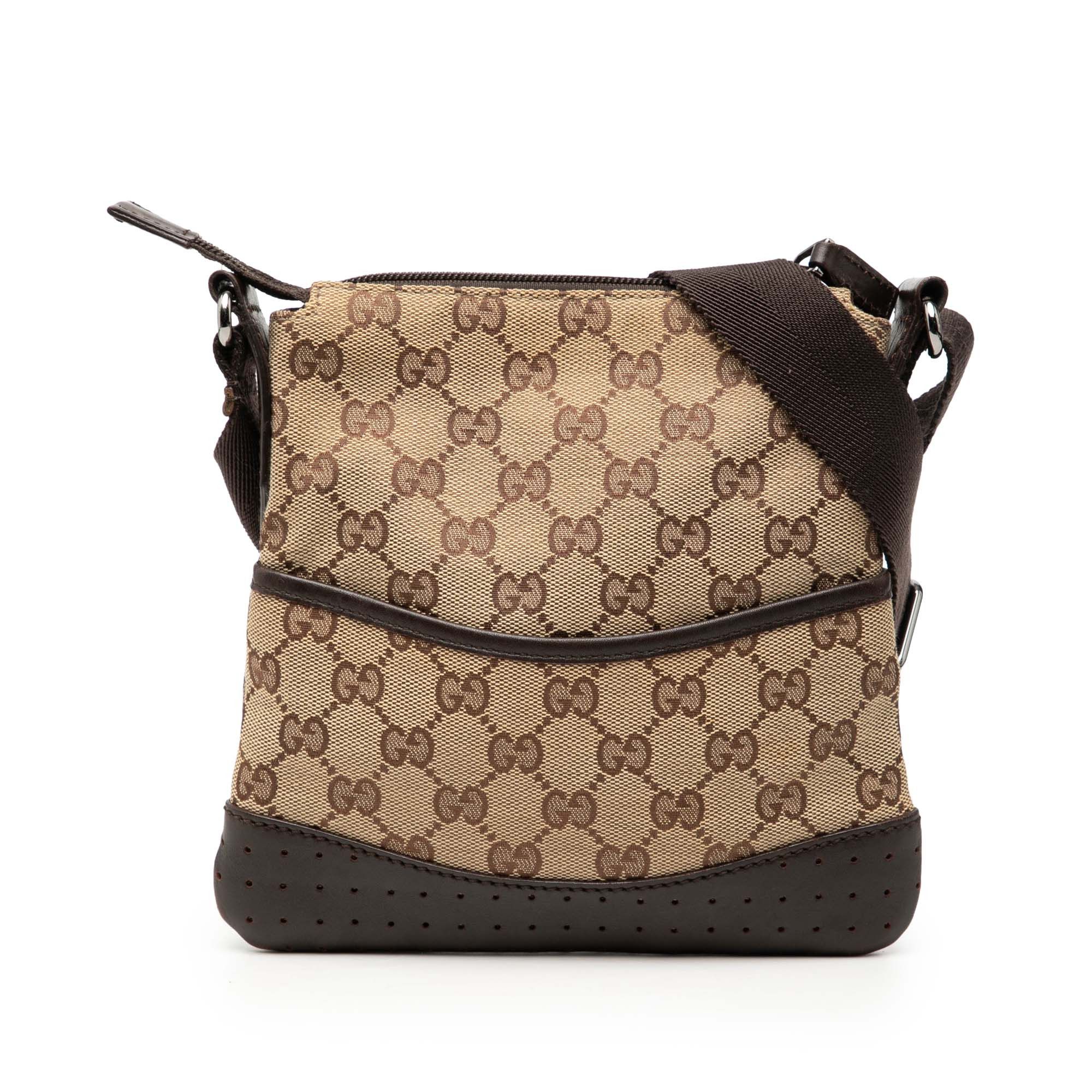 Gucci Small GG Canvas Perforated Crossbody Size ONE SIZE - 1 Thumbnail