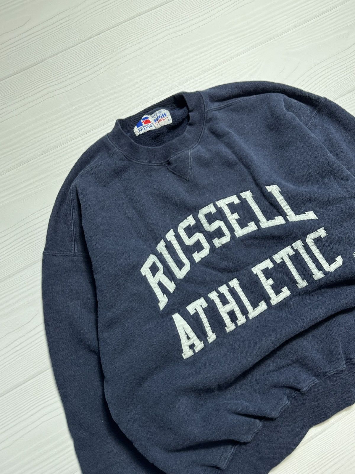 Russell Athletic × Vintage Vintage 90s Russell Athletic Sweatshirt Size US L / EU 52-54 / 3 - 3 Thumbnail