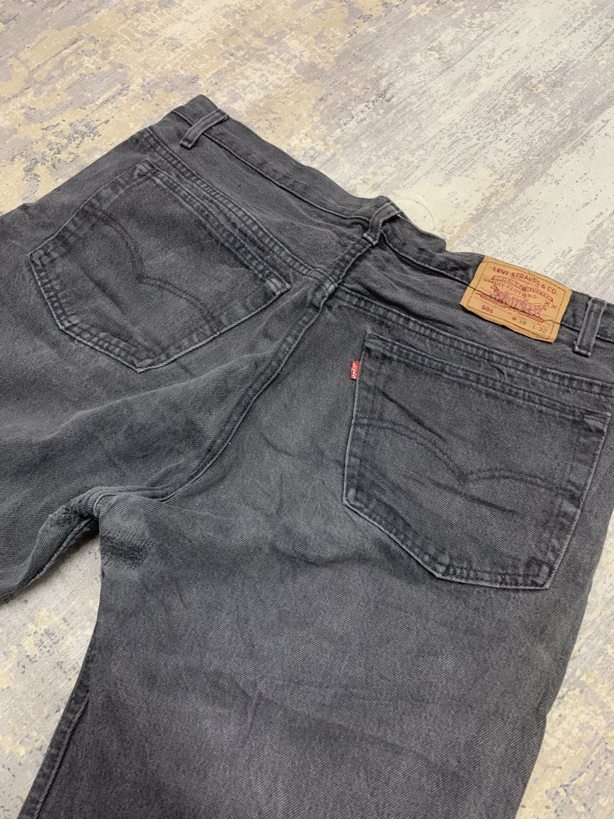 Levi's Vintage Levis 501 Super Black Jeans USA 38x32 Size US 38 / EU 54 - 10 Thumbnail