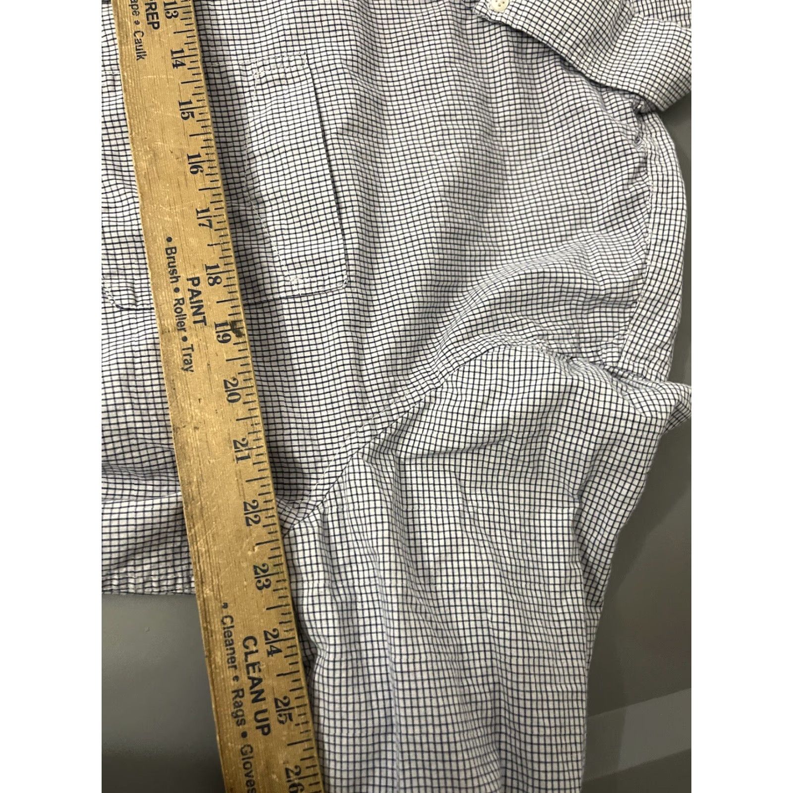 Gap GAP Button-Up Shirt XL Men Plaid Blue & White Classic Long Sleeve Cotton Gingham Casual Standard Fit Size US XL / EU 56 / 4 - 5 Thumbnail