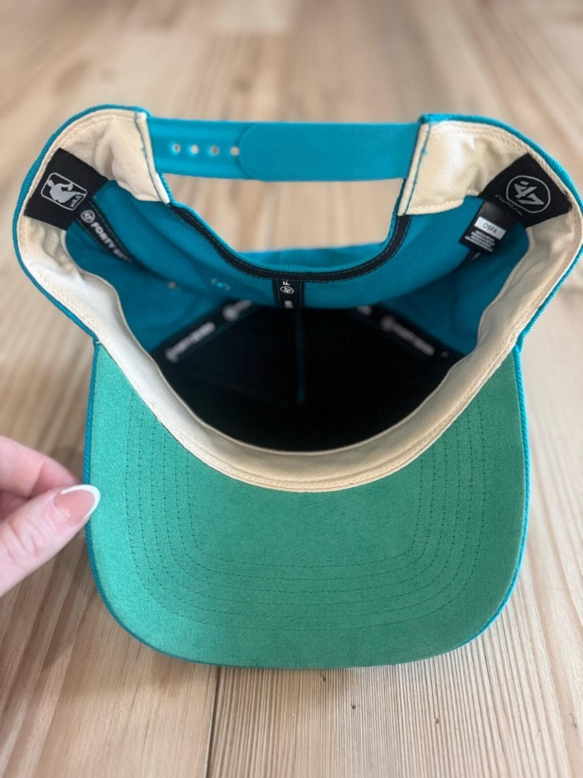 47 47 Charlotte Hornets Teal Snapback Hat Size ONE SIZE - 2 Thumbnail