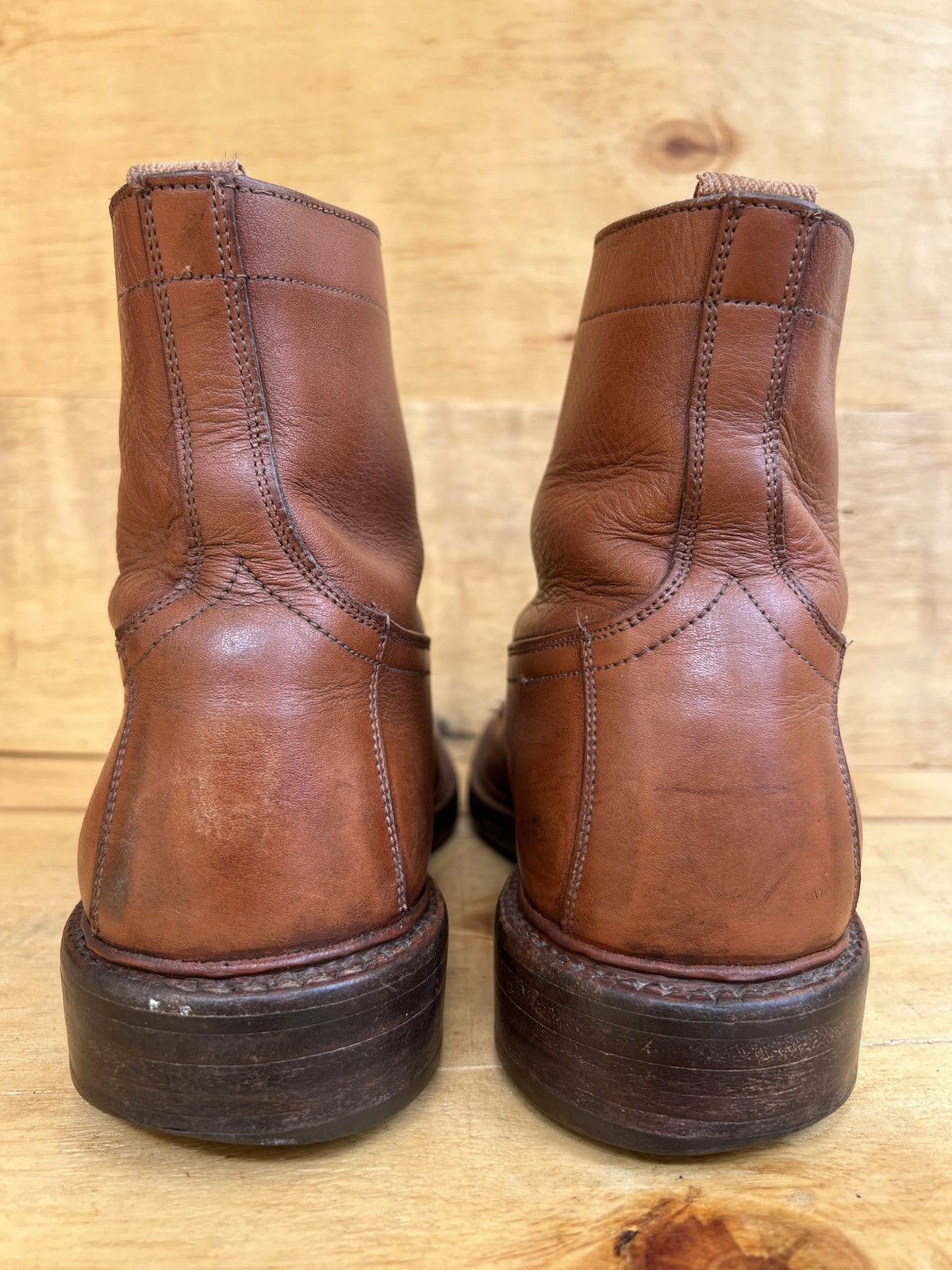 Evan Kinori × Tricker's Vintage Trickers men Brown Leather Boots Size US 8 / EU 41 - 8 Thumbnail