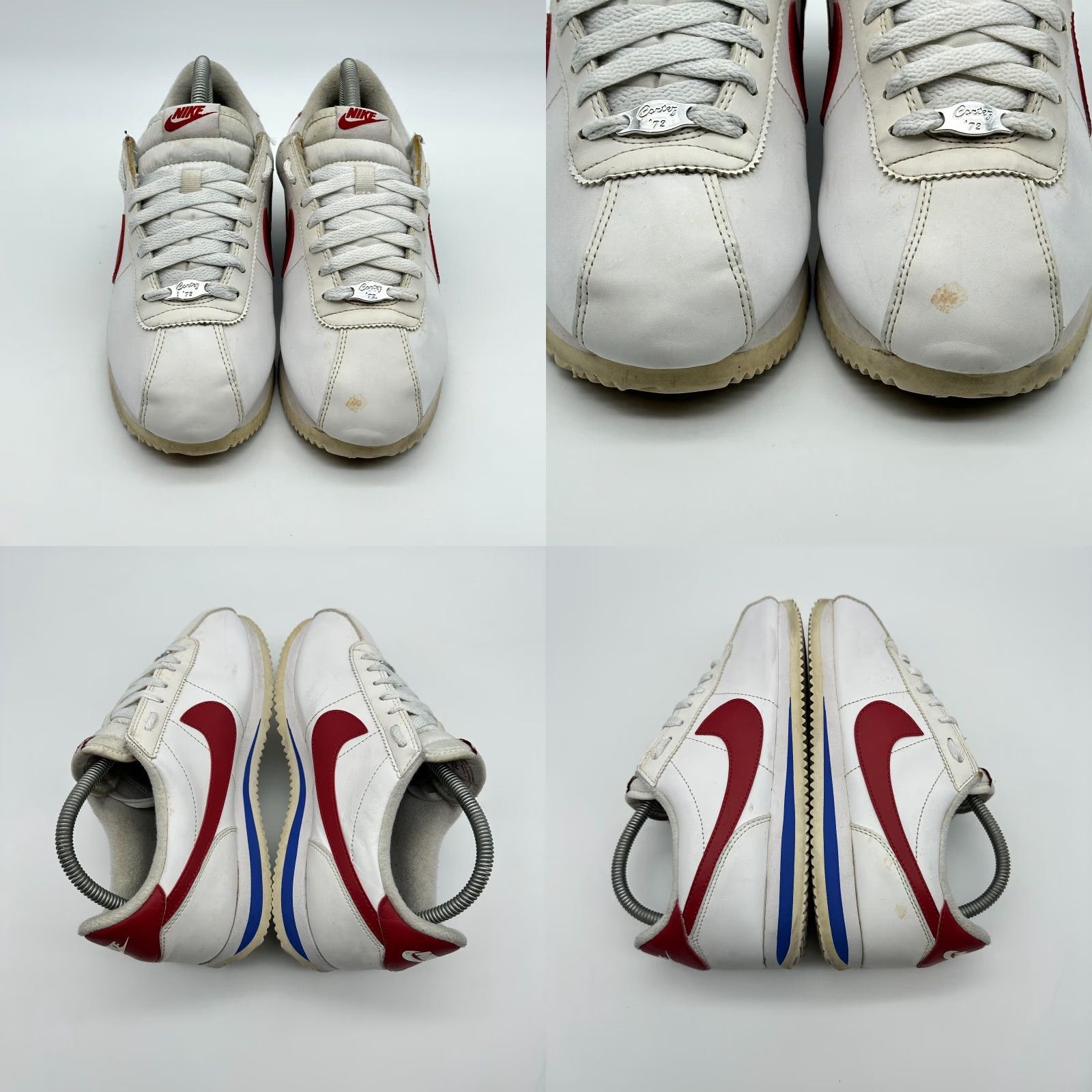 Nike Nike Cortez Sneaker Mens Size 8 White Red Blue Leather 819719-103 Go Out Sports Casual Shoes Size US 8 / EU 41 - 8 Thumbnail