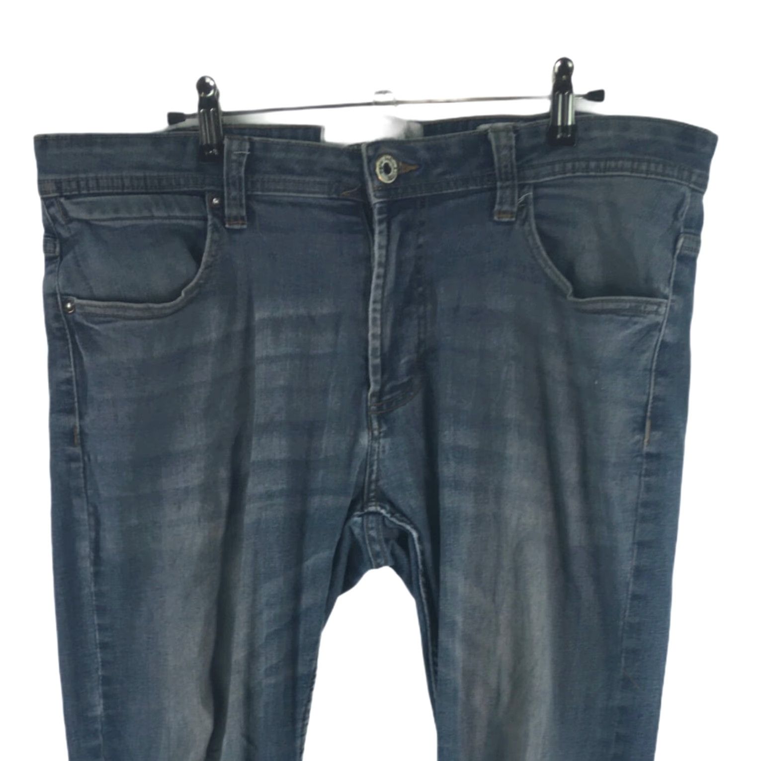 Vintage Paper Denim & Cloth Jeans Mens High Rise Relaxed Tapered Denim Blue Size 34X30 Size US 34 / EU 50 - 3 Thumbnail