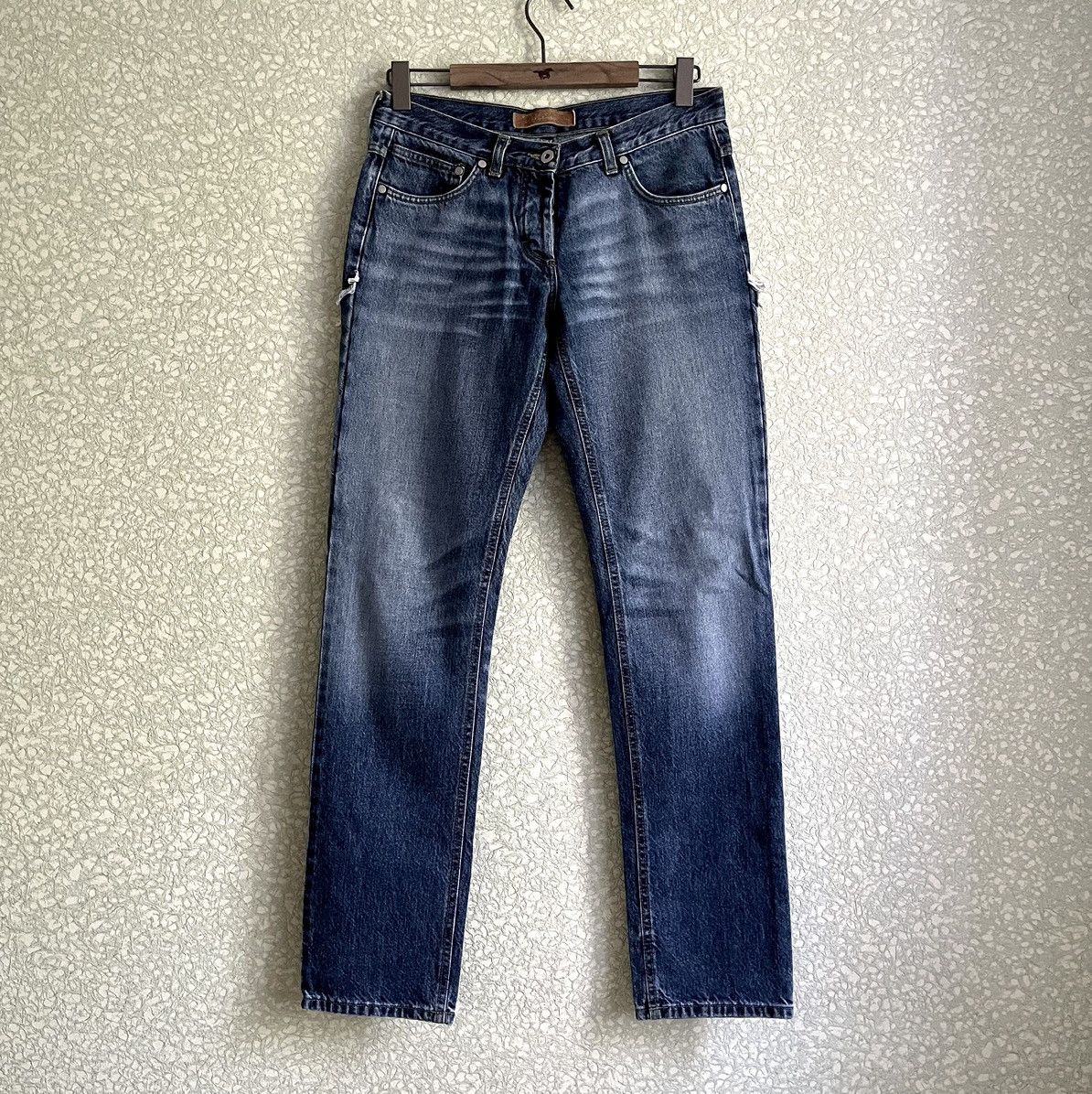 Alexander McQueen McQueen’s 2000s Deconstructed Jeans Size 28" / US 6 / IT 42 - 2 Thumbnail