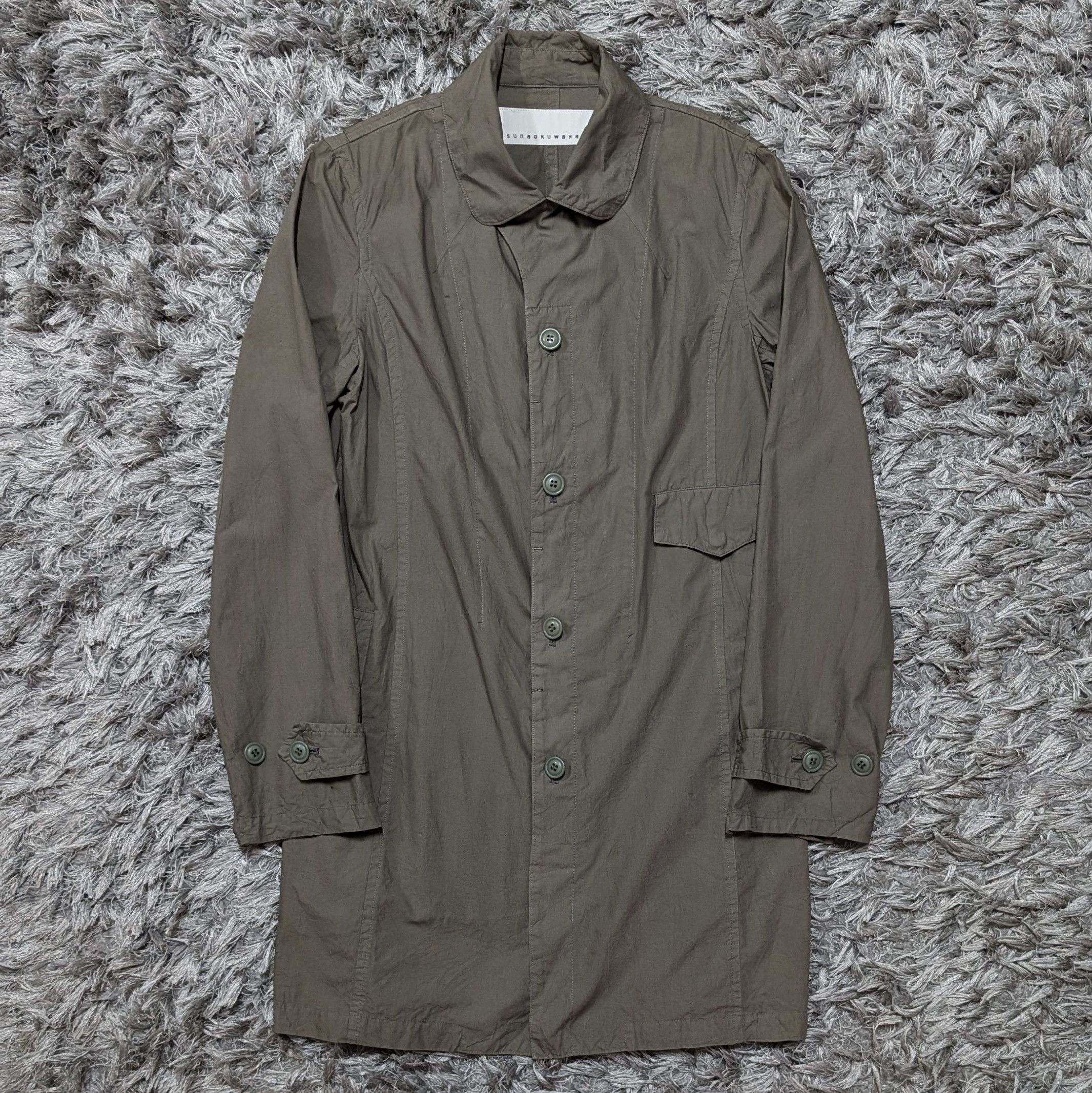 Sunao Kuwahara S/S 2005 Issey Miyake Sunao Kuwahara Parka Longcoat Jacket Size M / US 6-8 / IT 42-44 - 2 Thumbnail