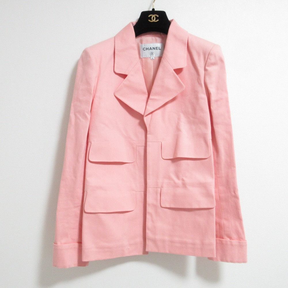 Chanel Chanel Chanel Camelia Cotton Jacket Textile Outerwear P55510 DUTY FREE for USA Size ONE SIZE - 1 Thumbnail
