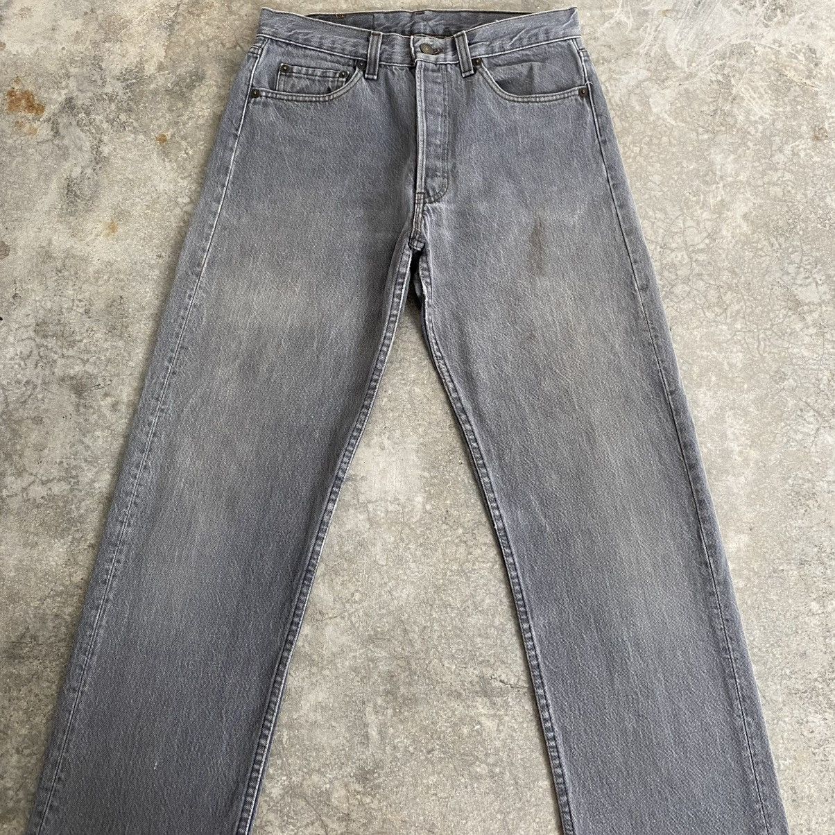 Levi's Vintage 80’s Levis 501 Faded Ash Grey Denim Jeans Size US 30 / EU 46 - 5 Thumbnail