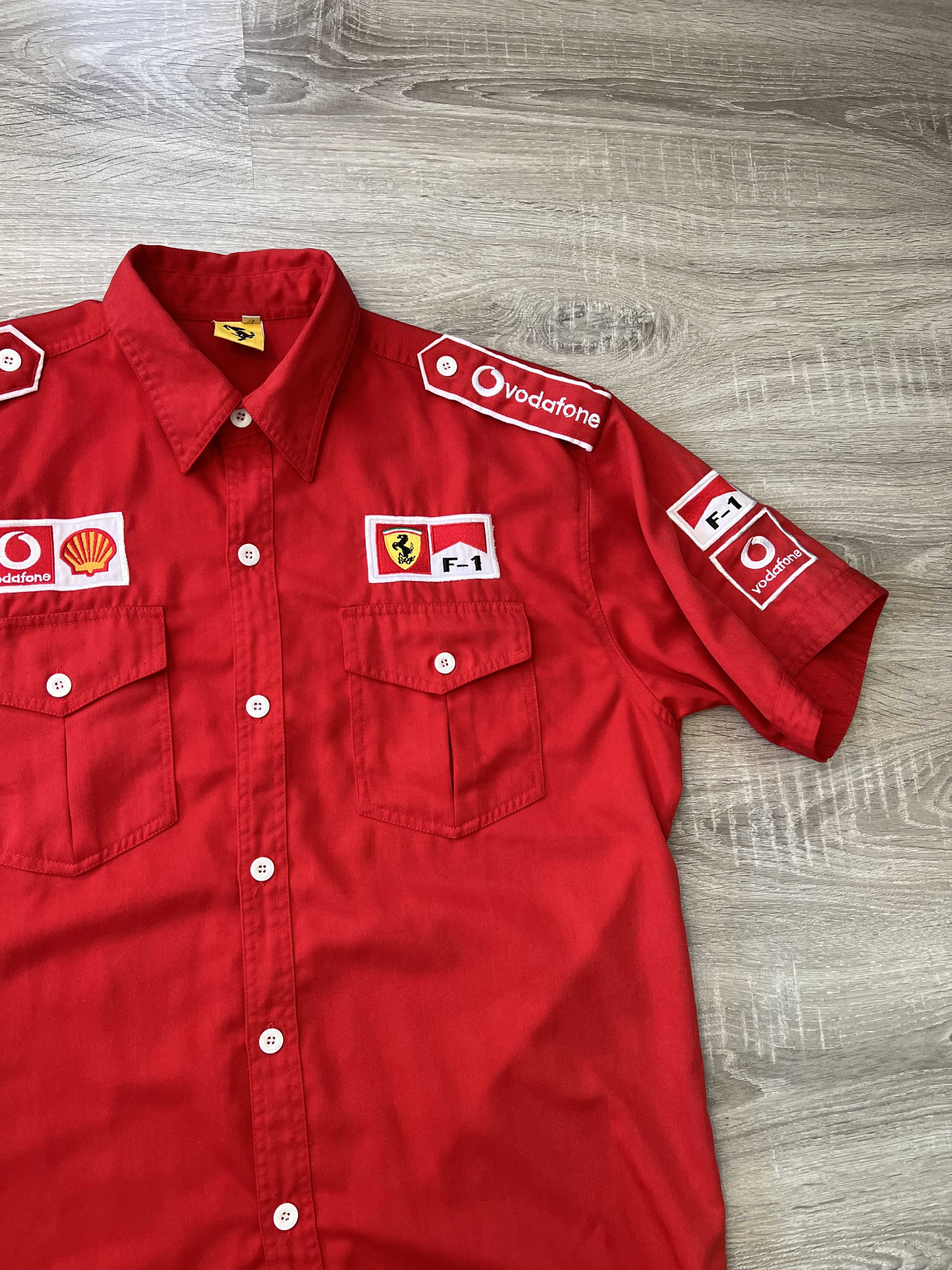 Ferrari Ferrari F1 Vodafone Schell Pocket Shirt Red Racing Size US XXL / EU 58 / 5 - 7 Thumbnail
