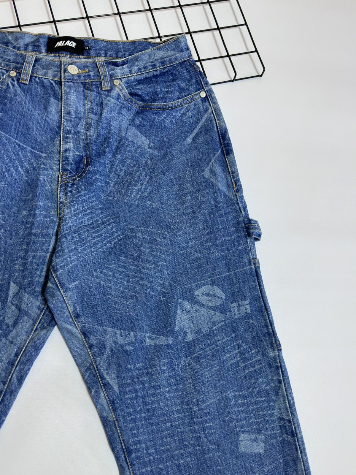 Palace Palace Skateboards P-Carp Laser Engraved Cargo Denim Jeans Size US 32 / EU 48 - 4 Thumbnail