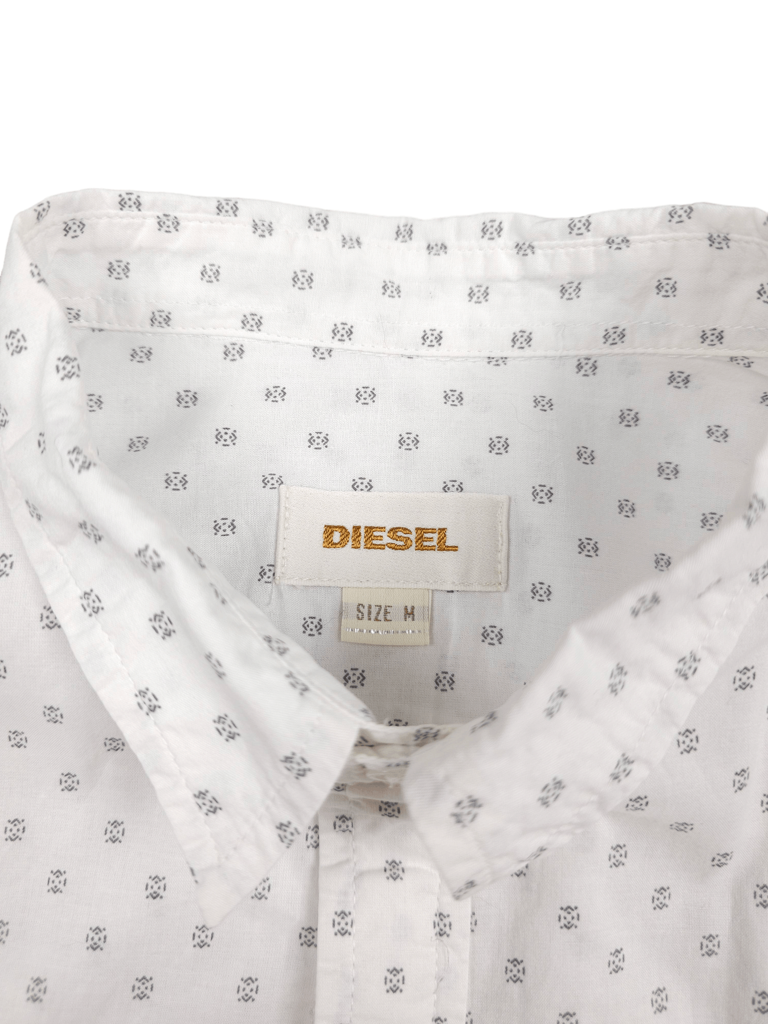 Designer × Diesel 💎 Vintage Diesel Monogram Size M Basic Logo Button Shirt Size US M / EU 48-50 / 2 - 7 Thumbnail