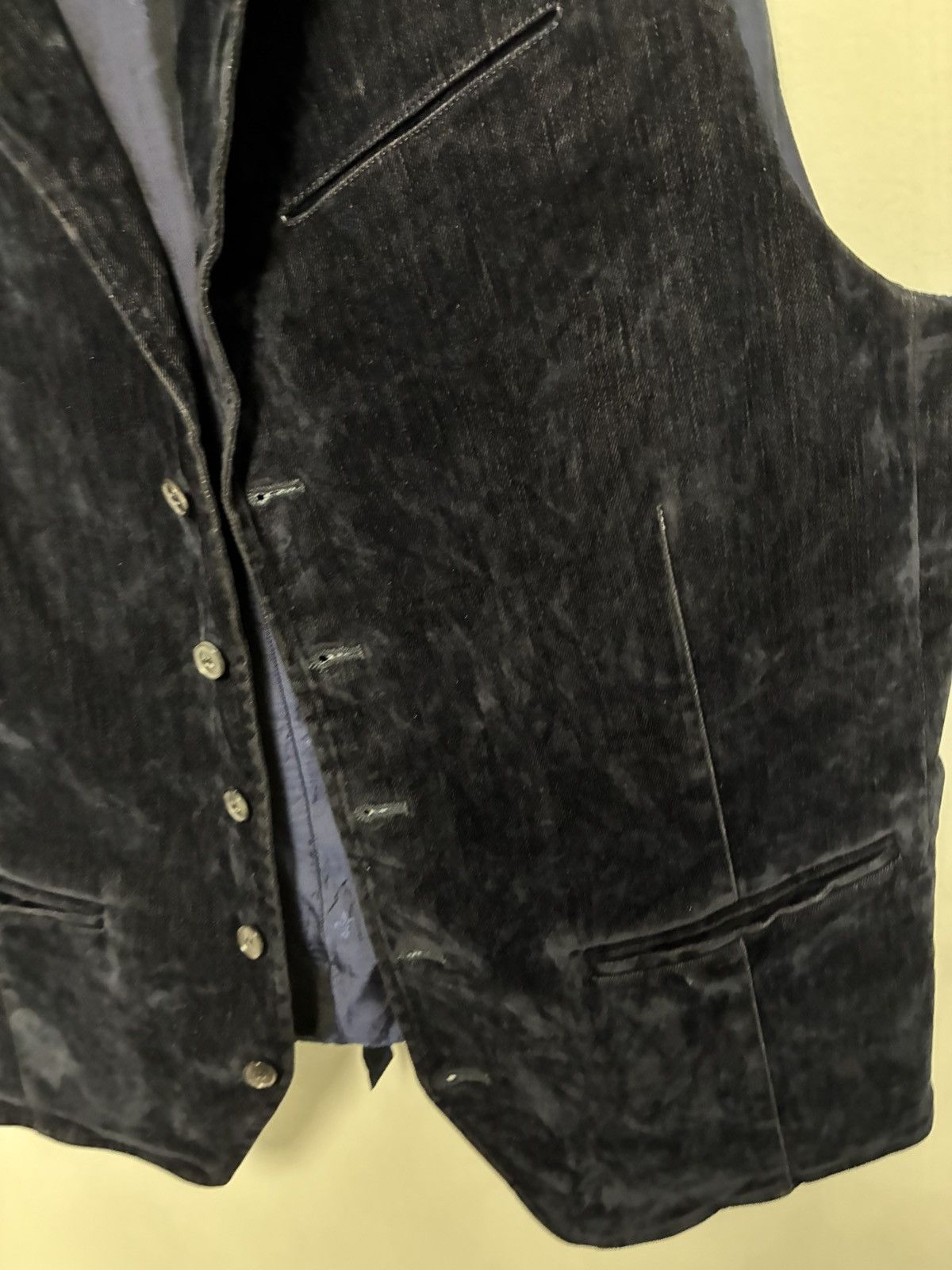 John Varvatos Woodward crushed velvet Vest EU 52 USA 42 Size US L / EU 52-54 / 3 - 9 Thumbnail